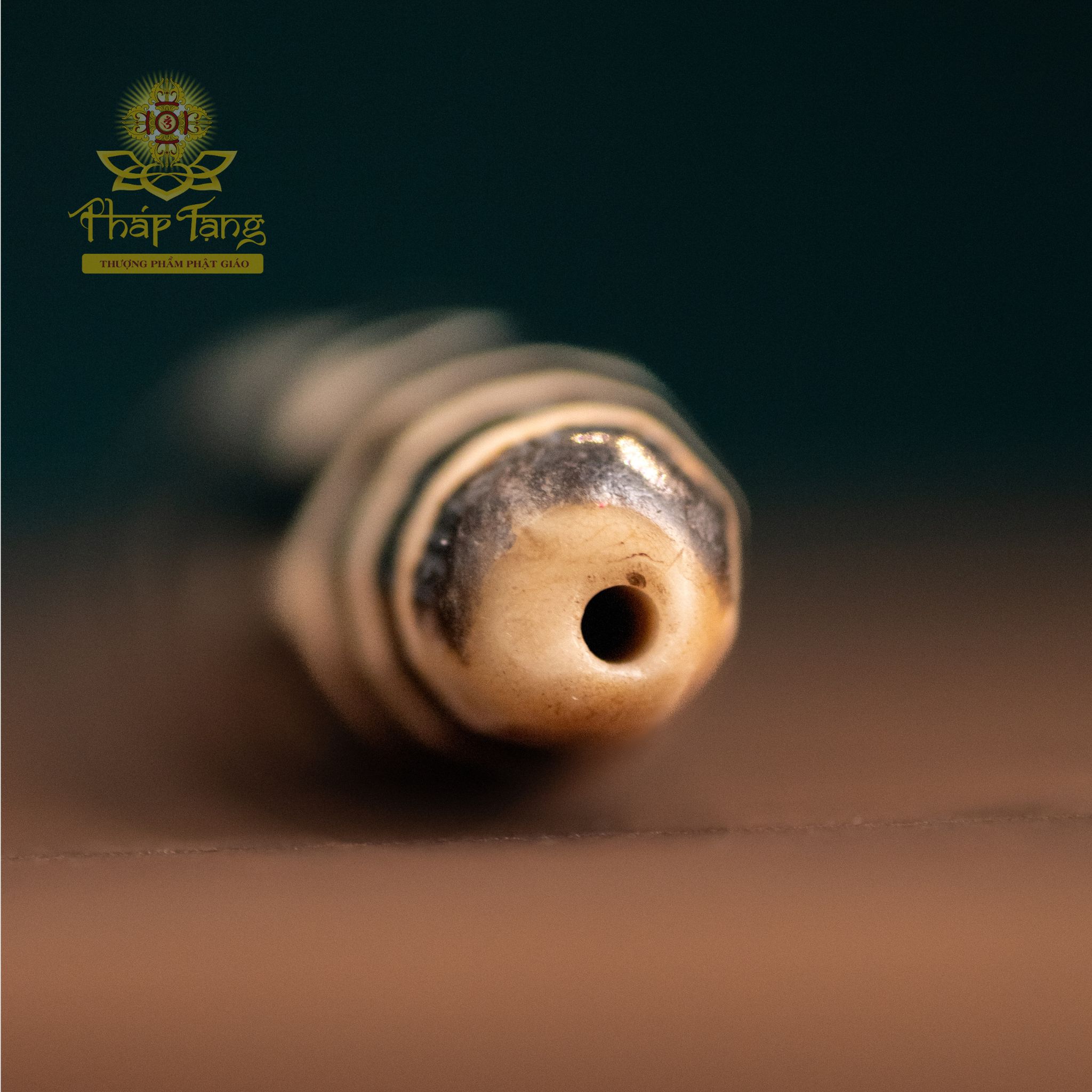 Dzi Thiên Châu 9 Mắt Xương Bò Yak - Bảo Châu Hoàng Đế Tây Tạng