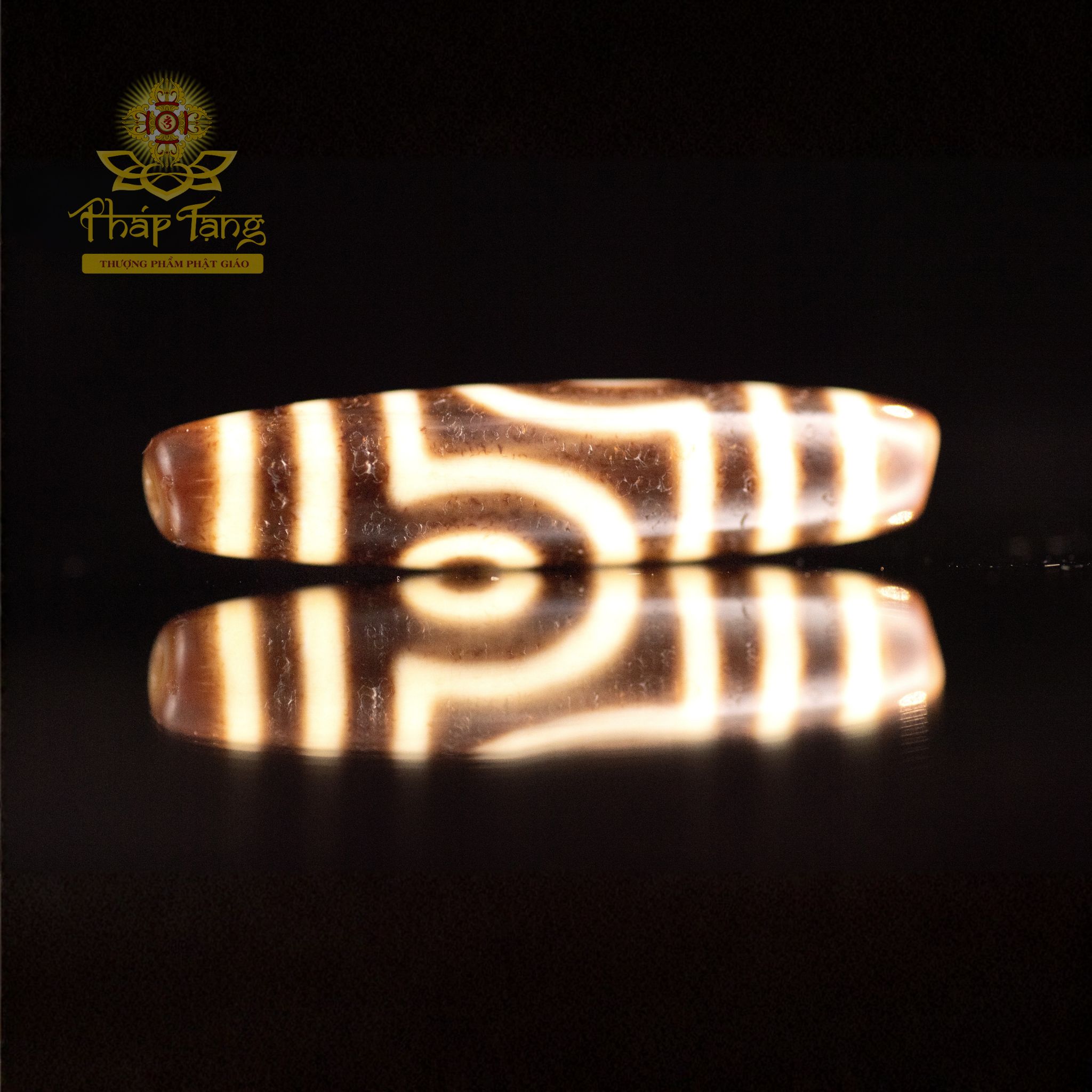 Dzi Thiên Châu Nepal 2 Mắt (47.1mm) - Biểu Tượng Hòa Hợp Âm Dương, Hạnh Phúc Hôn Nhân