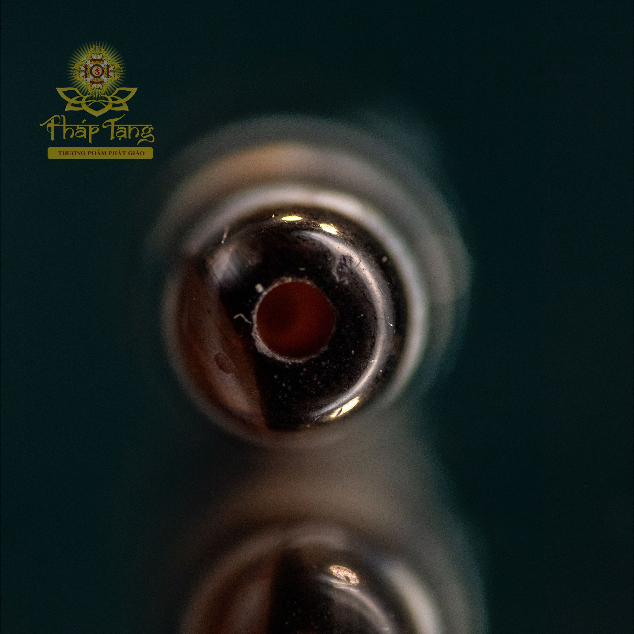 Dzi Thiên Địa 6 Sọc Ngang 5.8CM | Thân Dầu Vân Sớ Đá Ngọc Tự Nhiên