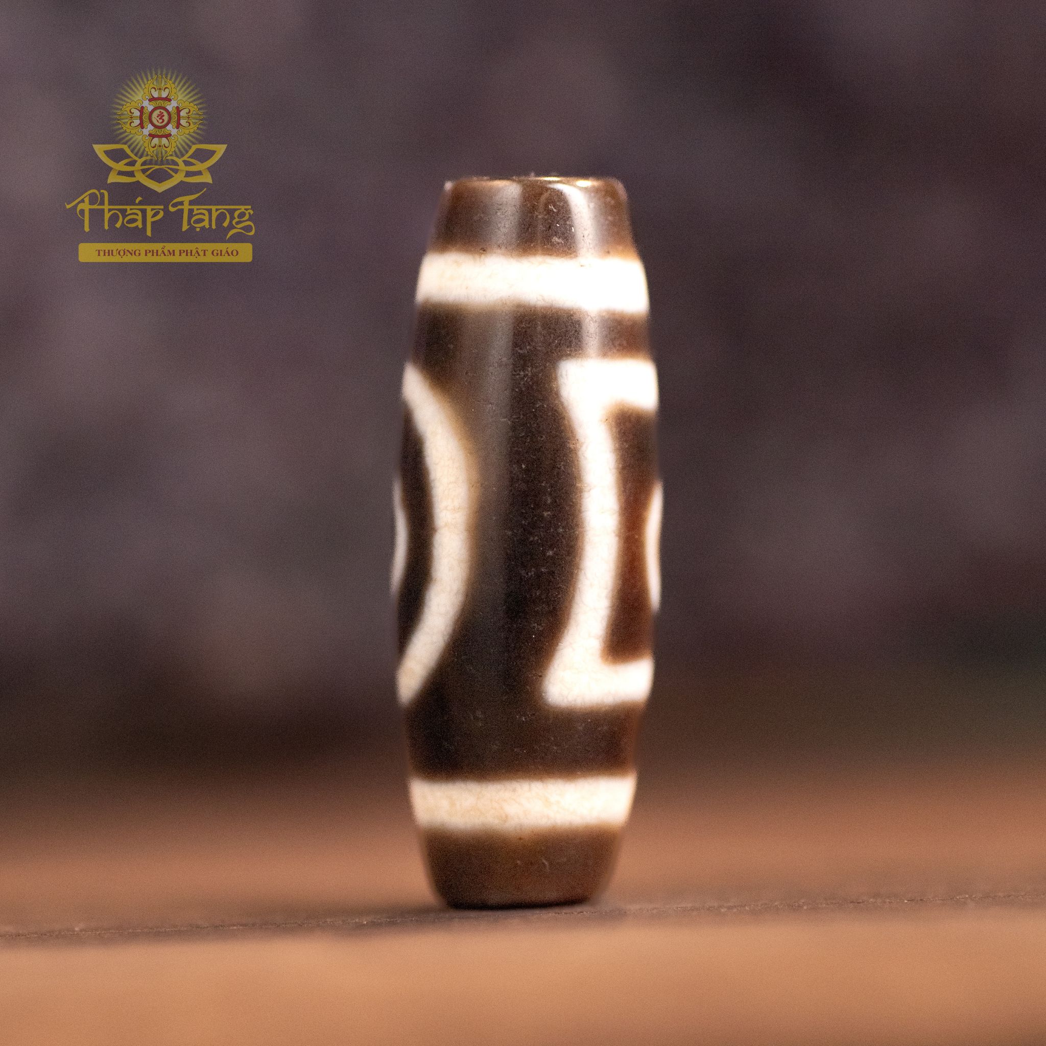 Dzi Thiên Địa Kép Nepal - Biểu Tượng "Trời Tròn Đất Vuông", Cân Bằng Âm Dương