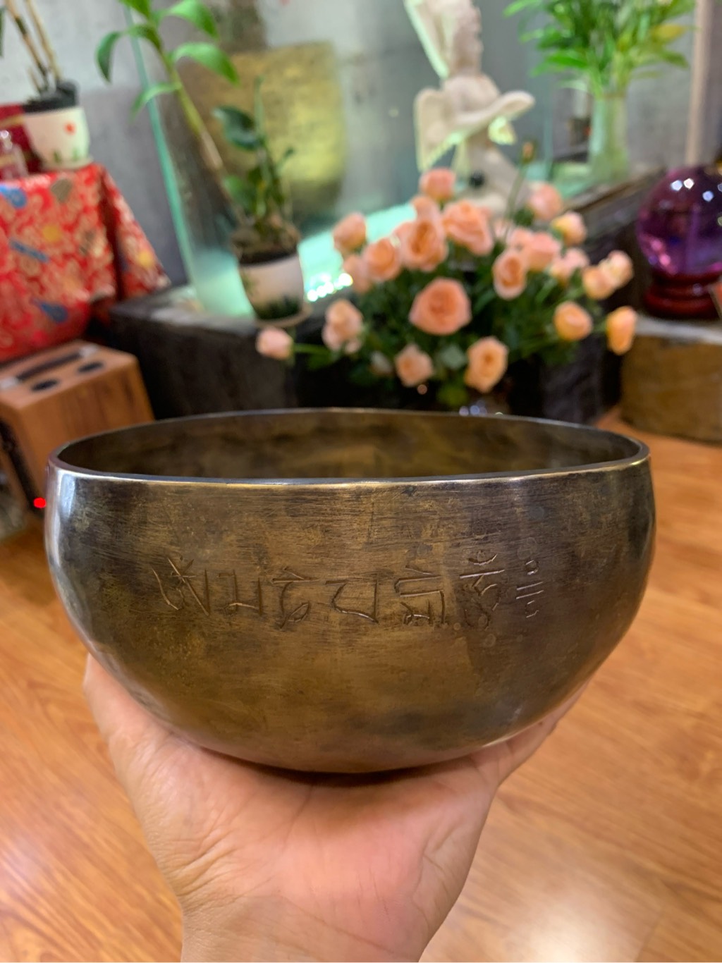 CHUÔNG XOAY ĐỒNG THỦ CÔNG 18CM