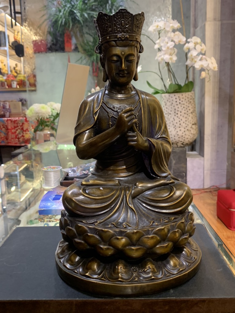 TƯỢNG PHẬT TỲ LÔ GIÁ NA ĐỒNG VN 30cm