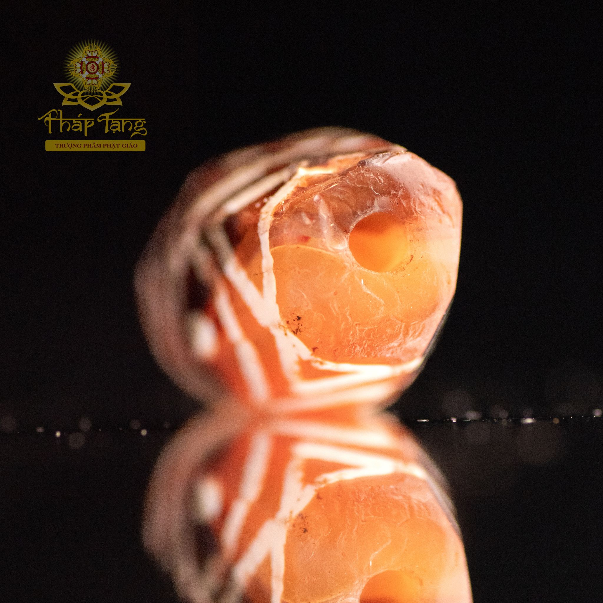 Hạt Mã Não Cổ Carnelian Khắc Hoa Văn (Tây Á) - Di Sản Cổ Đại 2cm