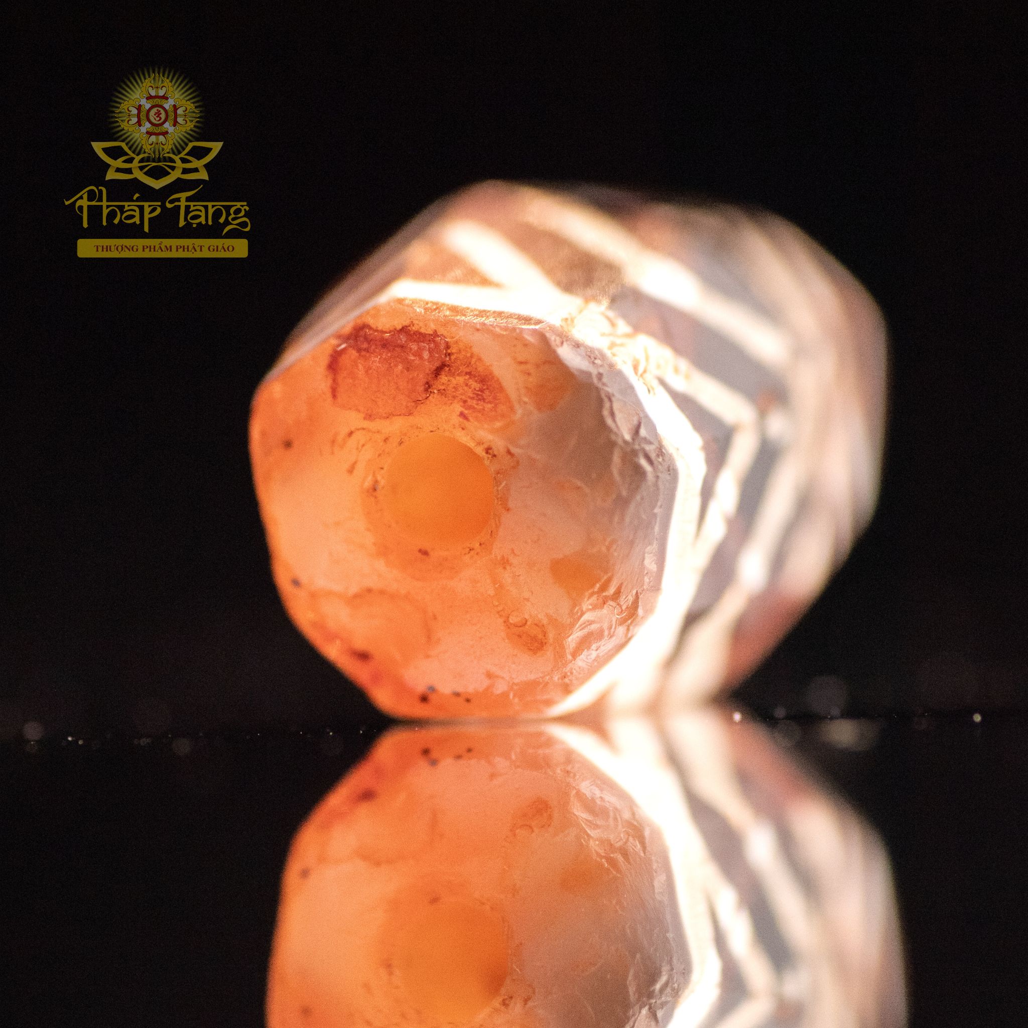 Hạt Mã Não Cổ Carnelian Khắc Hoa Văn (Tây Á) - Di Sản Cổ Đại 2cm