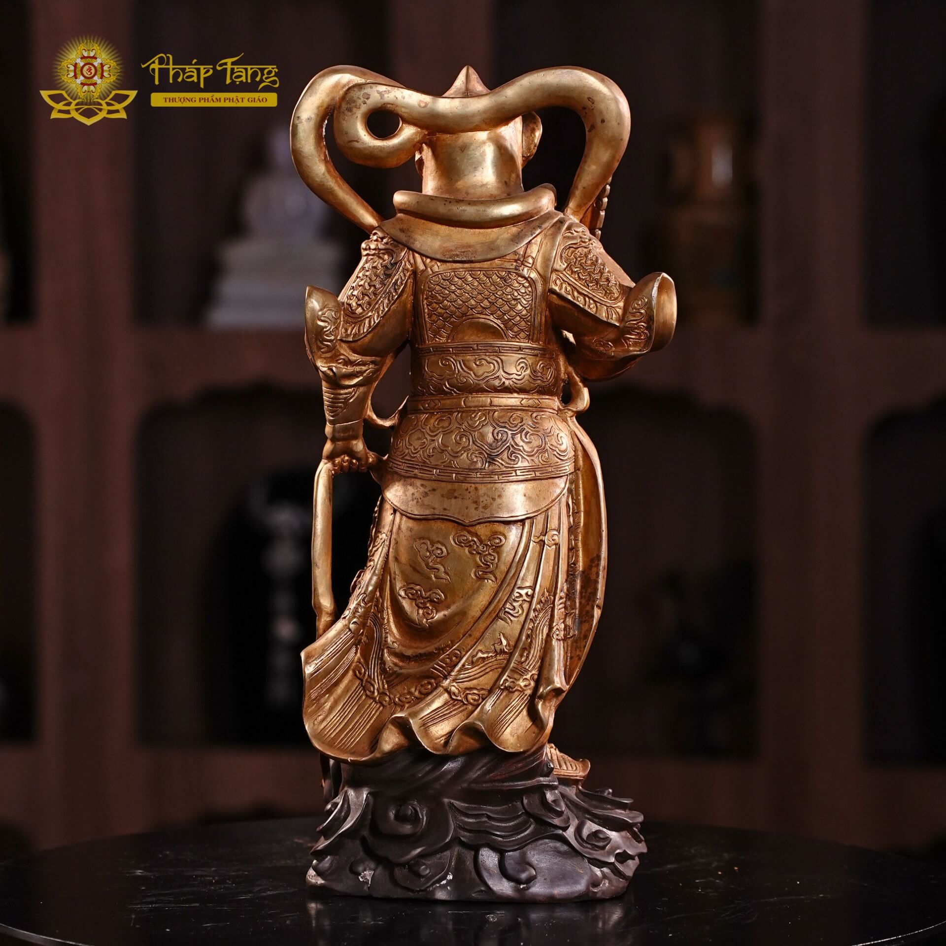 Tượng Vi Đà Bồ Tát Đồng Cao Cấp 40cm - Vị Hộ Pháp Hộ Trì Phật Pháp