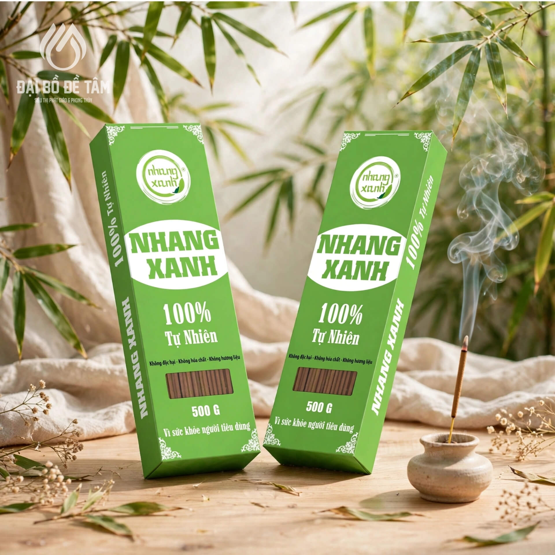 Nhang xanh 30cm 0.5kg (Đỏ) - Không gian bài trí trang nghiêm thanh tịnh - Siêu Thị Đại Bồ Đề Tâm