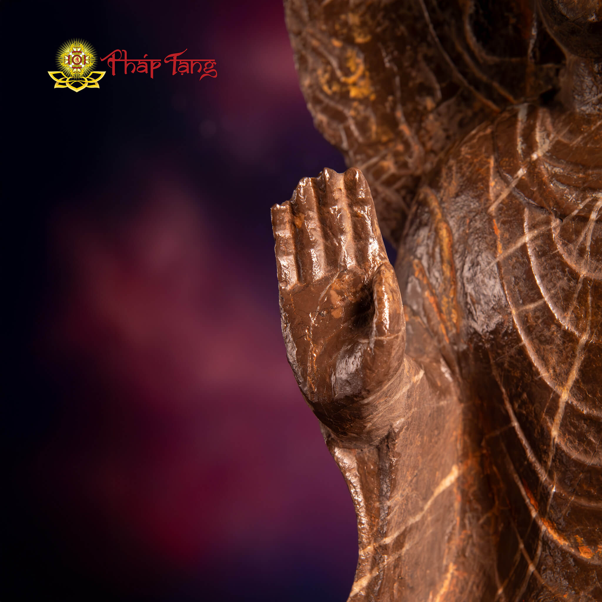 TƯỢNG PHẬT BỔN SƯ THÍCH CA ĐÁ XANH NGUYÊN KHỐI CỔ