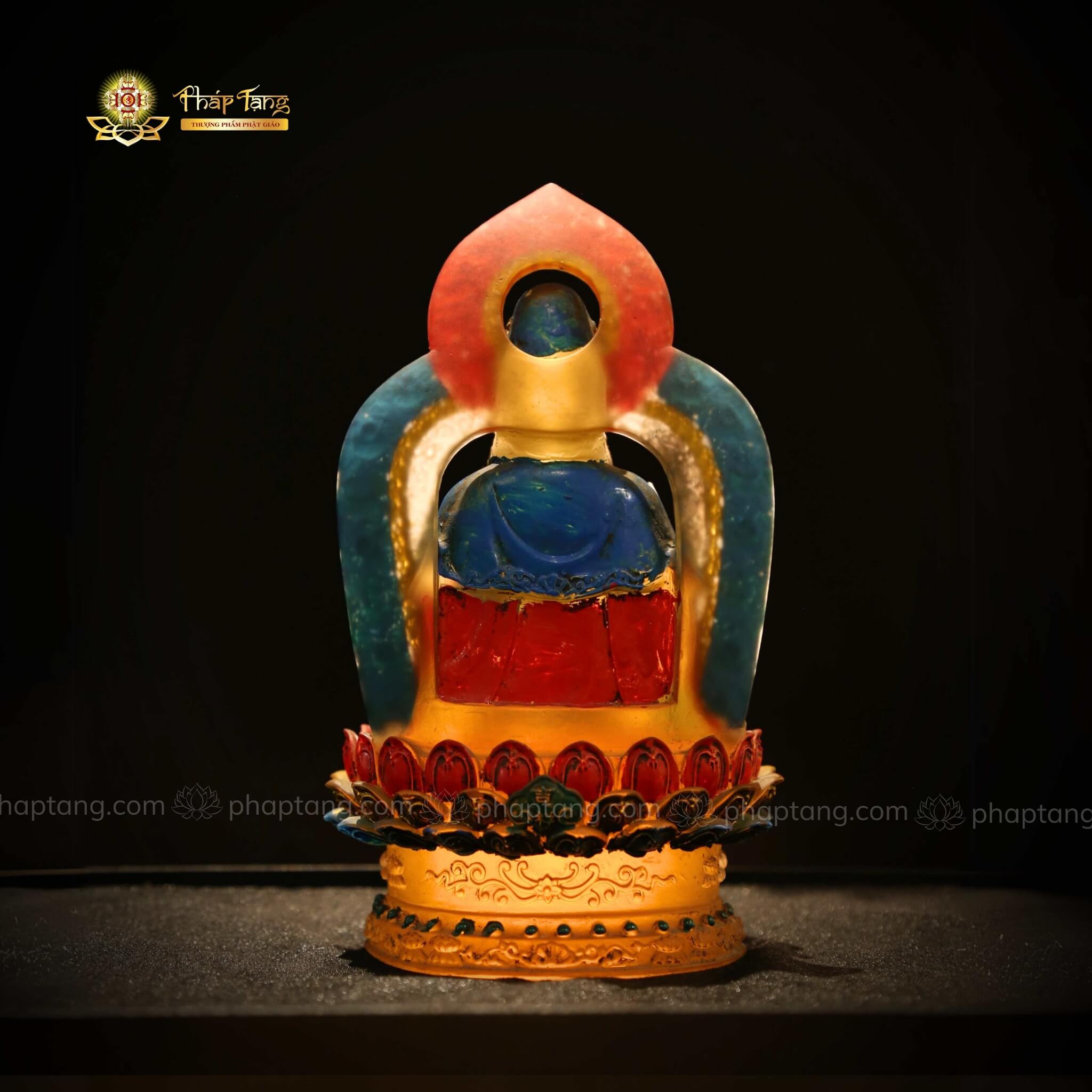 BỒ TÁT QUAN ÂM LƯU LY XƯA DÁNG NGỒI 22CM