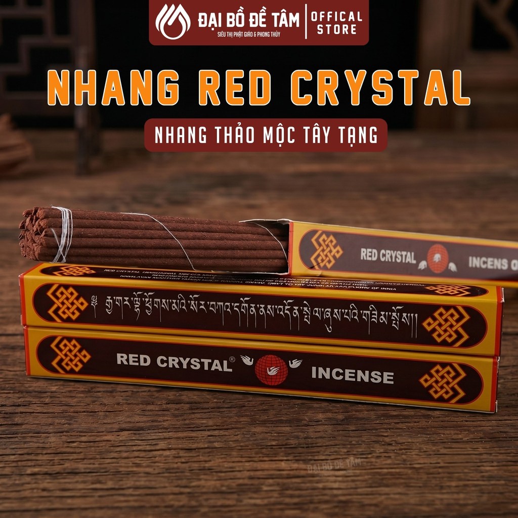 Nhang Tây Tạng Red Crystal - Không gian bài trí trang nghiêm thanh tịnh - Siêu Thị Đại Bồ Đề Tâm