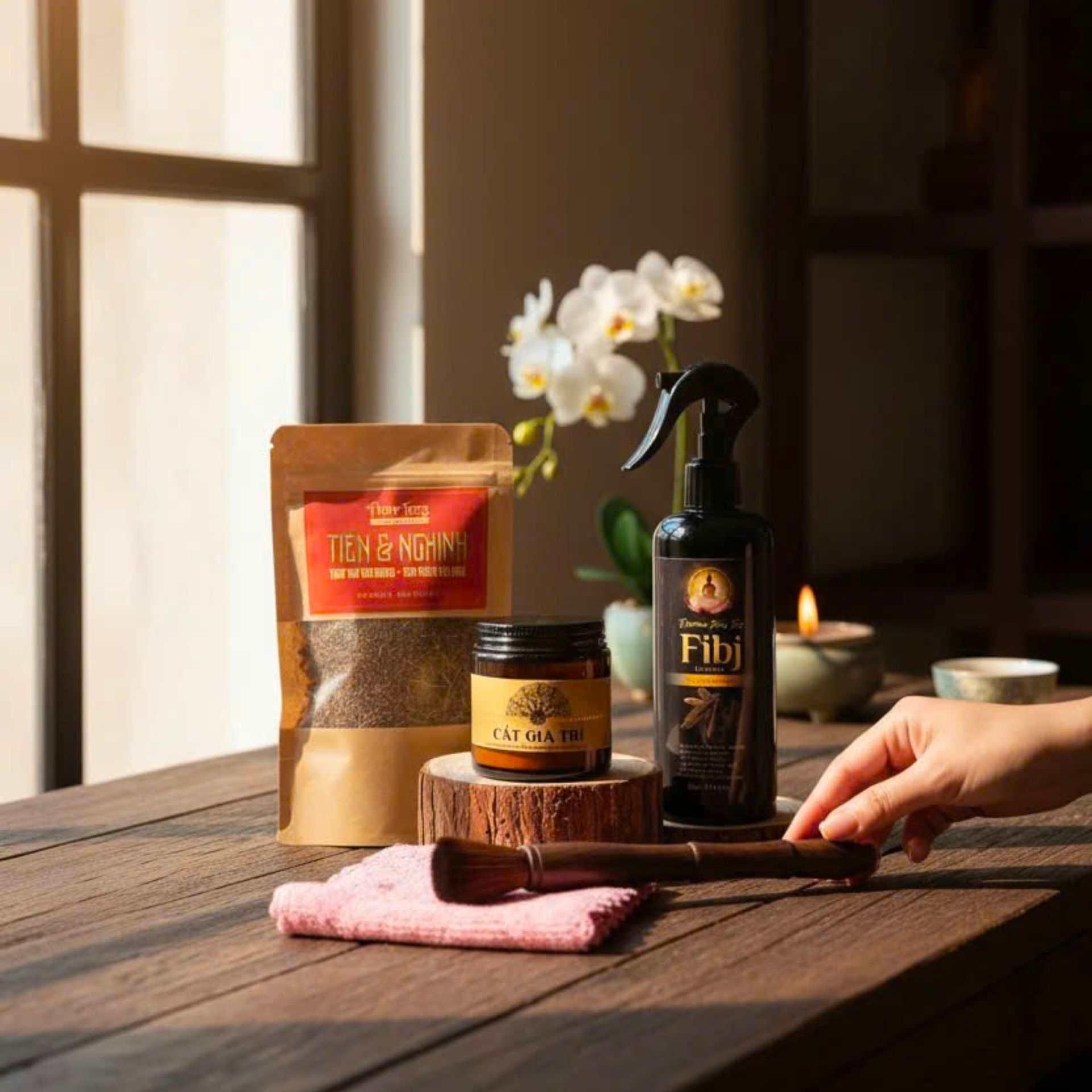 Tẩy Tịnh Tân Khai - Combo Thanh Tẩy, Bao Sái Bàn Thờ Cuối Năm