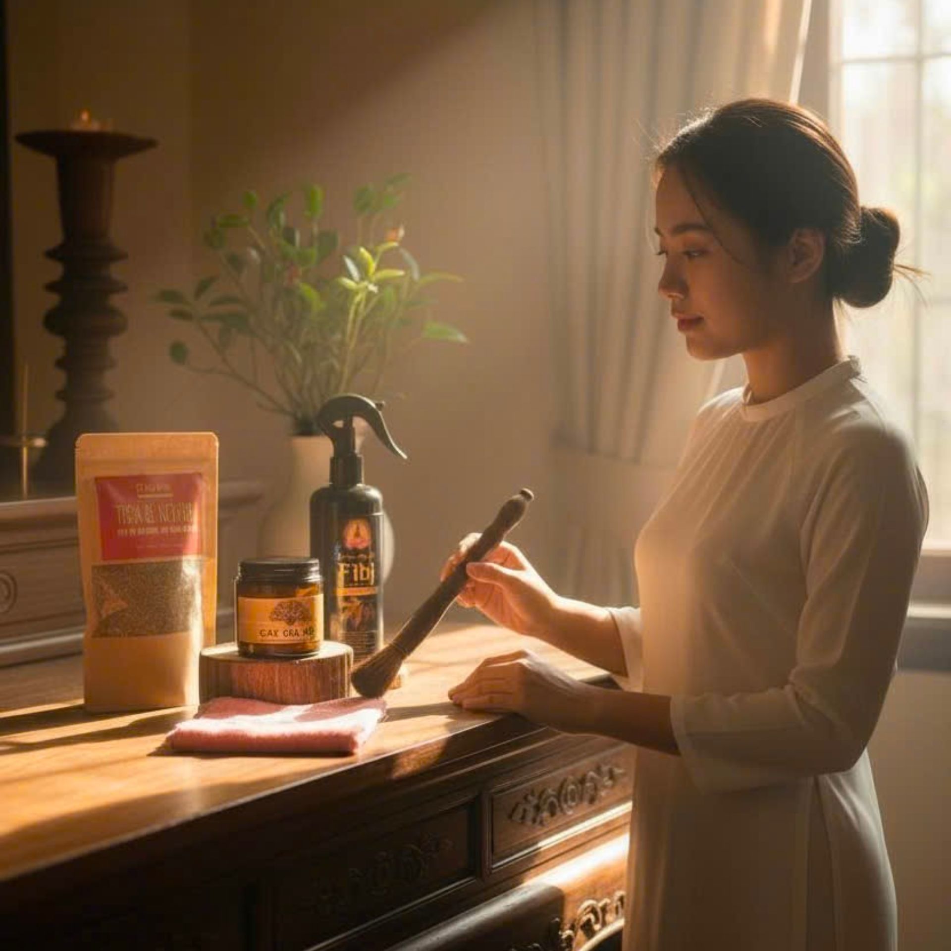 Tẩy Tịnh Tân Khai - Combo Thanh Tẩy, Bao Sái Bàn Thờ Cuối Năm