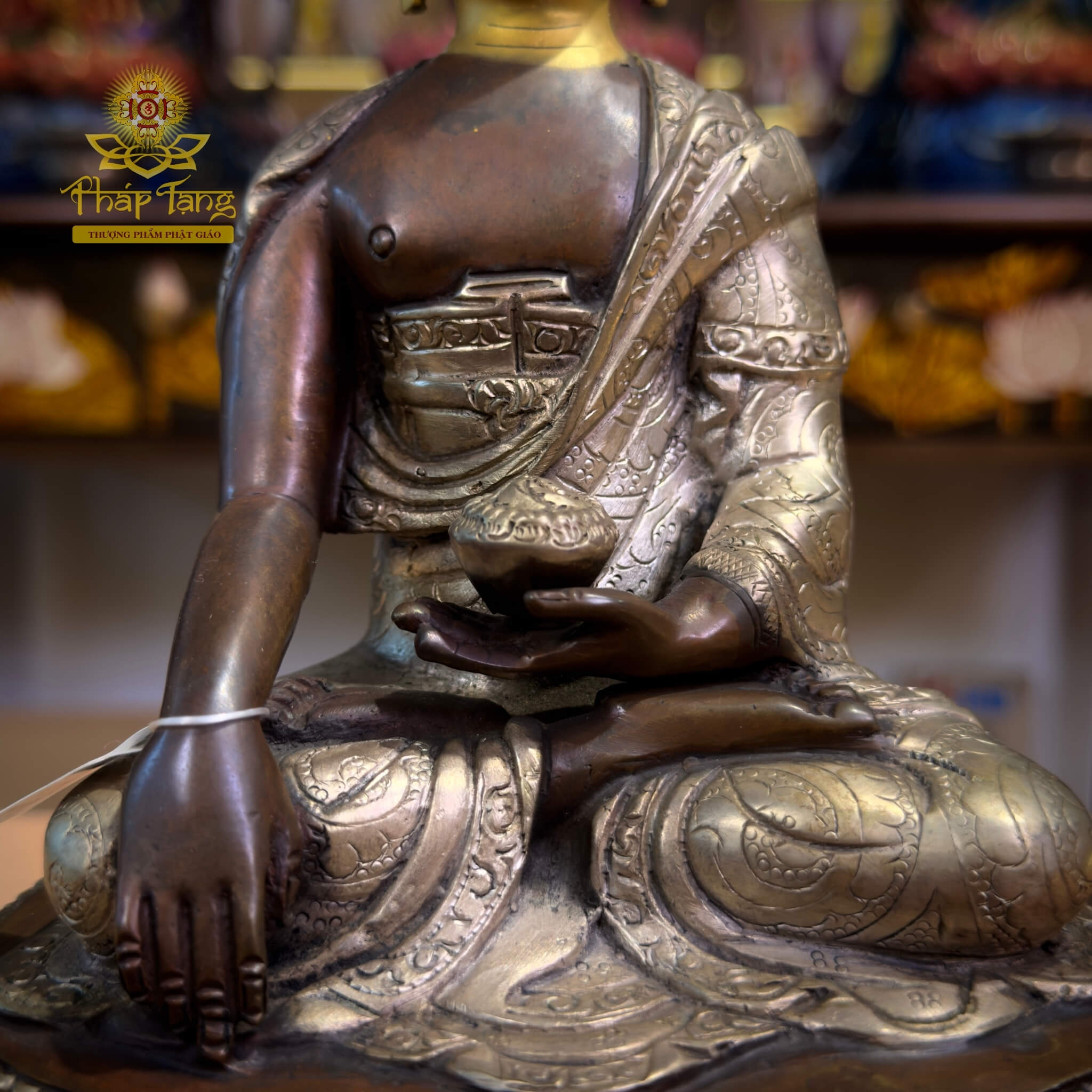 Thánh Tượng Bổn Sư Thích Ca Mâu Ni Phật Đồng Nepal 22cm