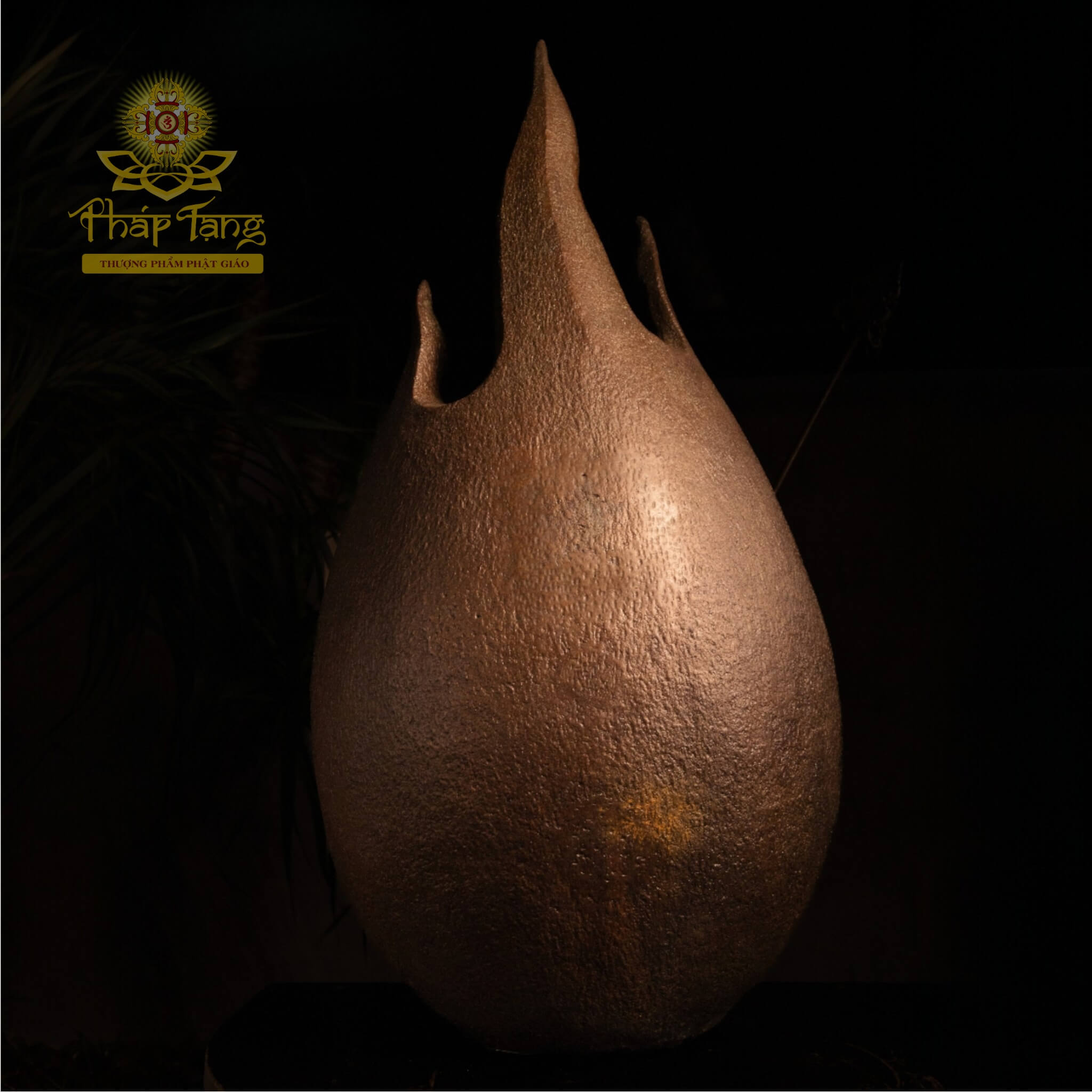 Thánh Tượng Bồ Tát Địa Tạng Đồng Đúc Nguyên Khối 65CM - Giáo Chủ Cõi U Minh