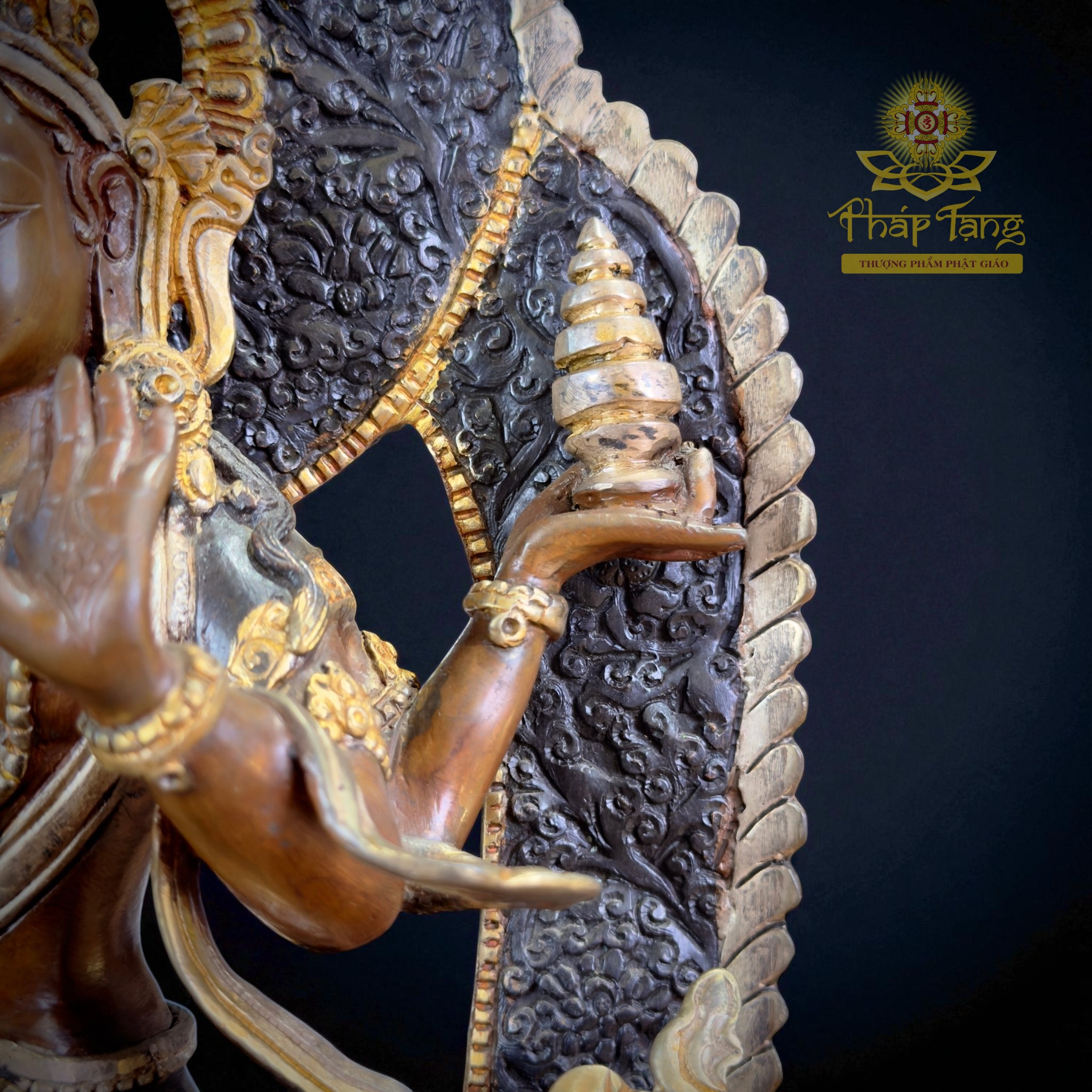 Thánh Tượng Cát Tường Thiên Nữ Bồ Tát (Lakshmi) Đồng Nepal 32cm