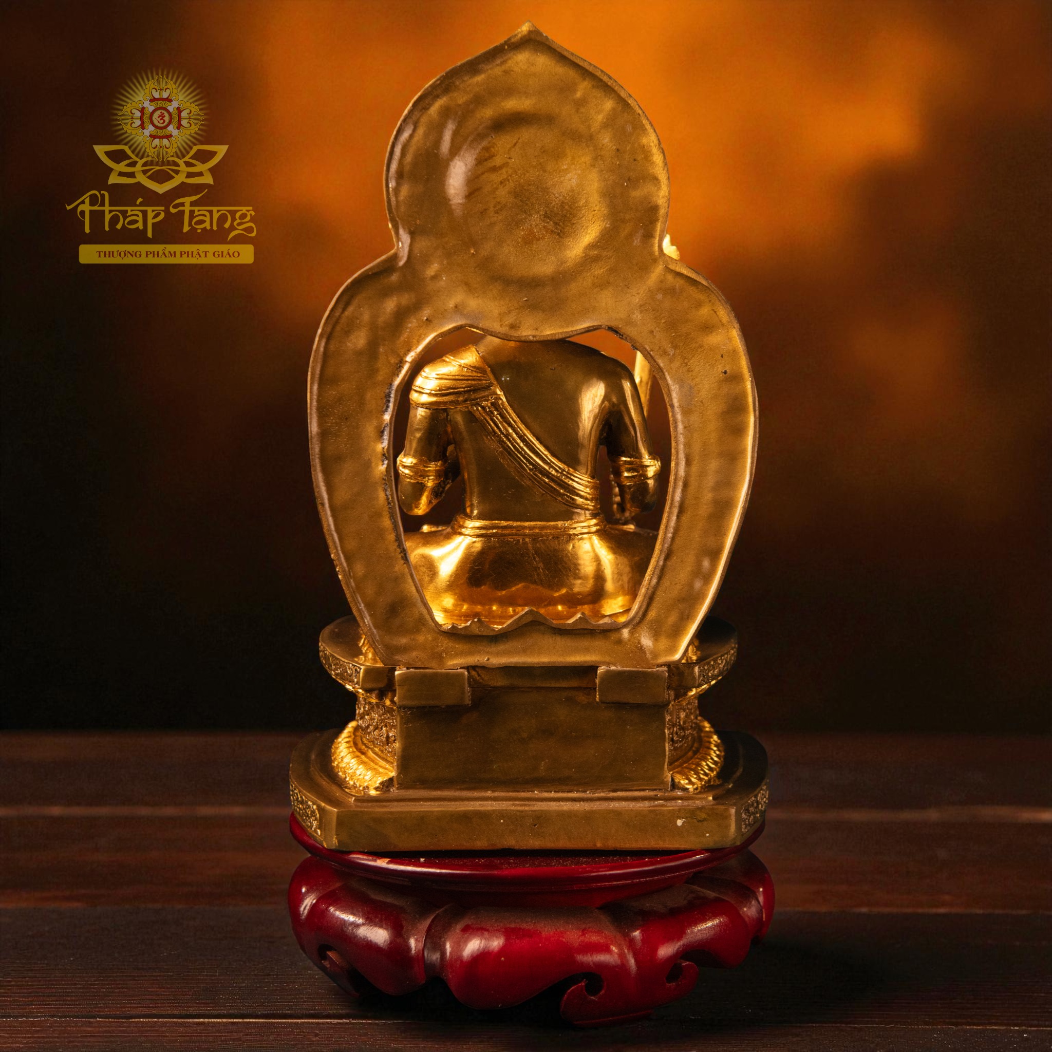 Thánh Tượng Hư Không Tạng Bồ Tát Đồng Dát Vàng 24K (30CM)