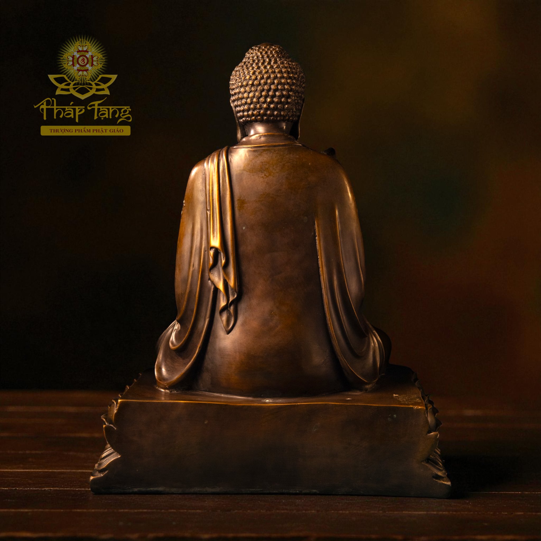 Thánh Tượng Phật Thích Ca Niêm Hoa Vi Tiếu Bằng Đồng 40CM (Tâm Ấn Thiền Tông)