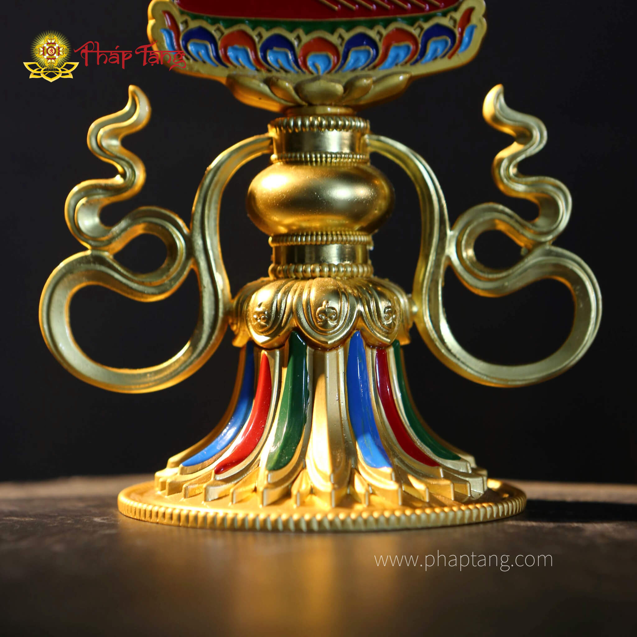 THẬP TỰ TẠI KARACHAKRA ĐỒNG ĐẾ NGŨ SẮC 22CM