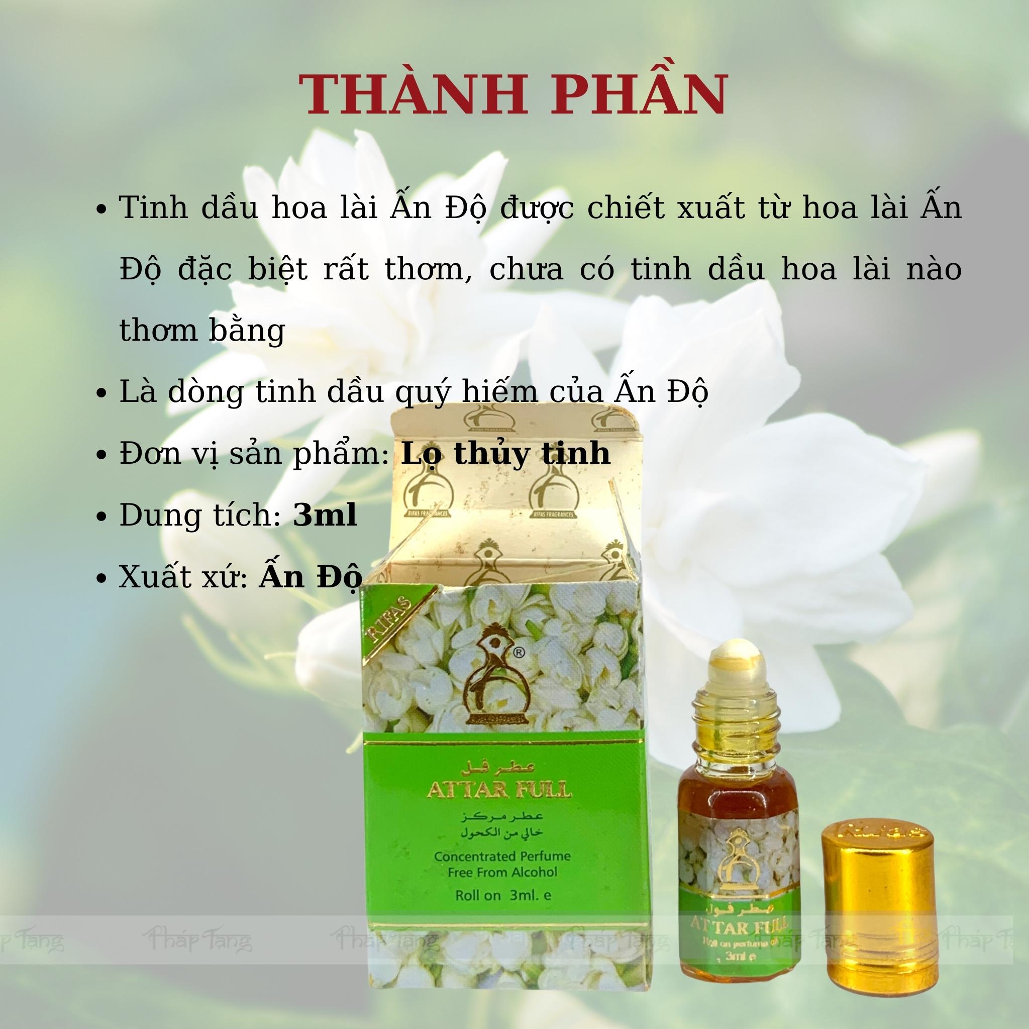 TINH DẦU HOA LÀI ẤN ĐỘ RIFAS 3ML