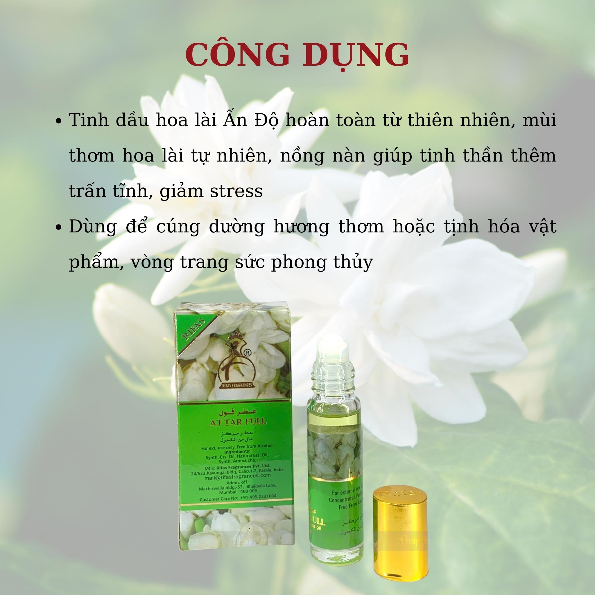 TINH DẦU HOA LÀI ẤN ĐỘ RIFAS 8ML