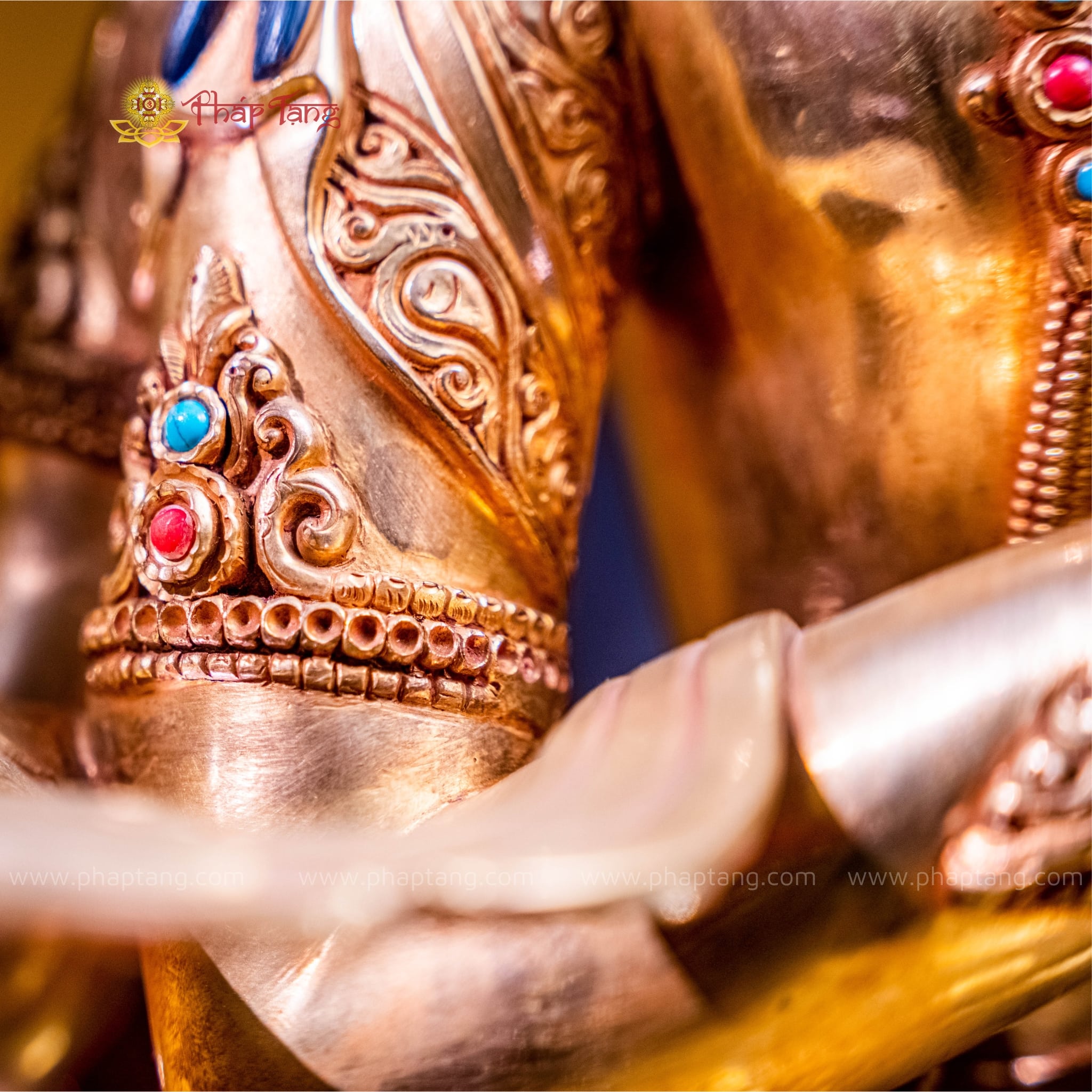 TÔN TƯỢNG BỒ TÁT QUAN ÂM TỨ THỦ NEPAL ĐỒNG CAO CẤP