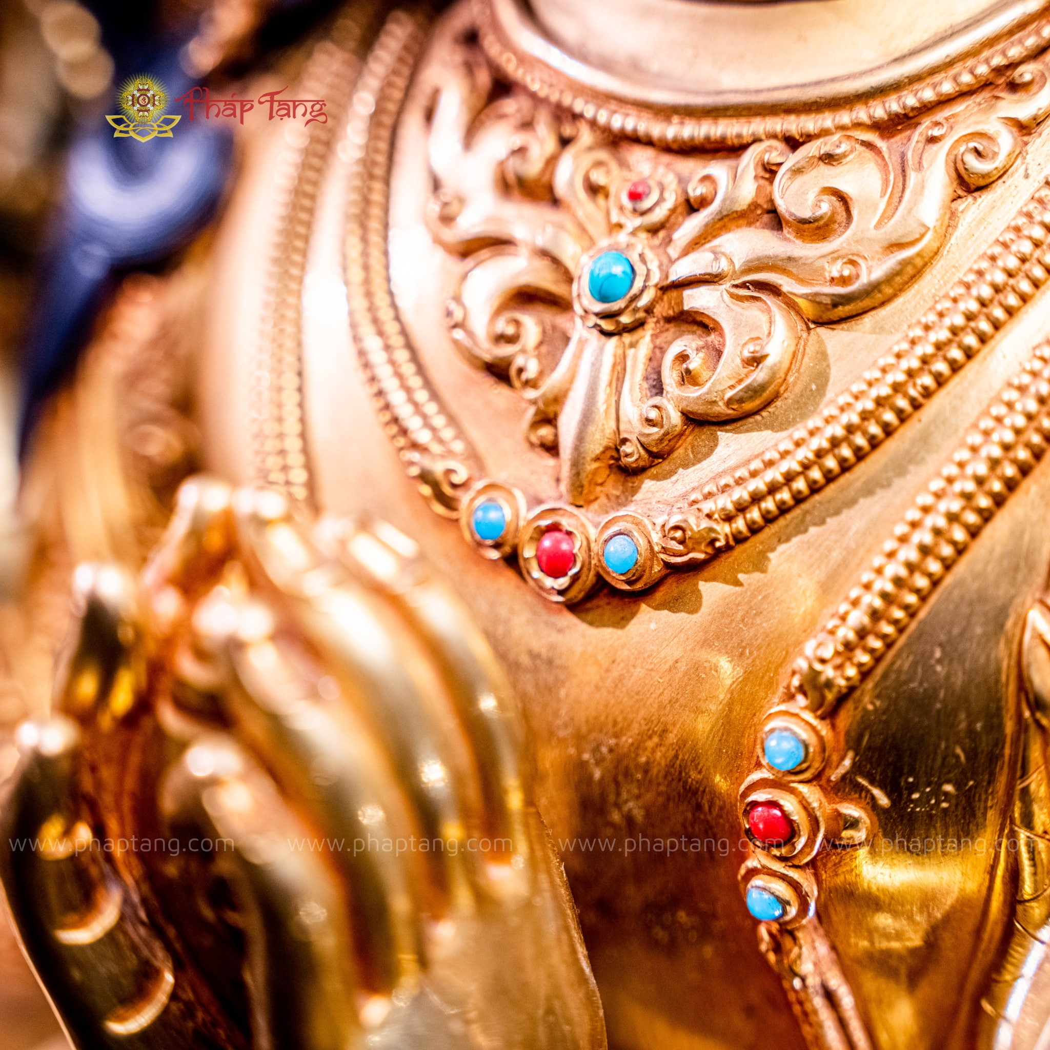 TÔN TƯỢNG BỒ TÁT QUAN ÂM TỨ THỦ NEPAL ĐỒNG CAO CẤP