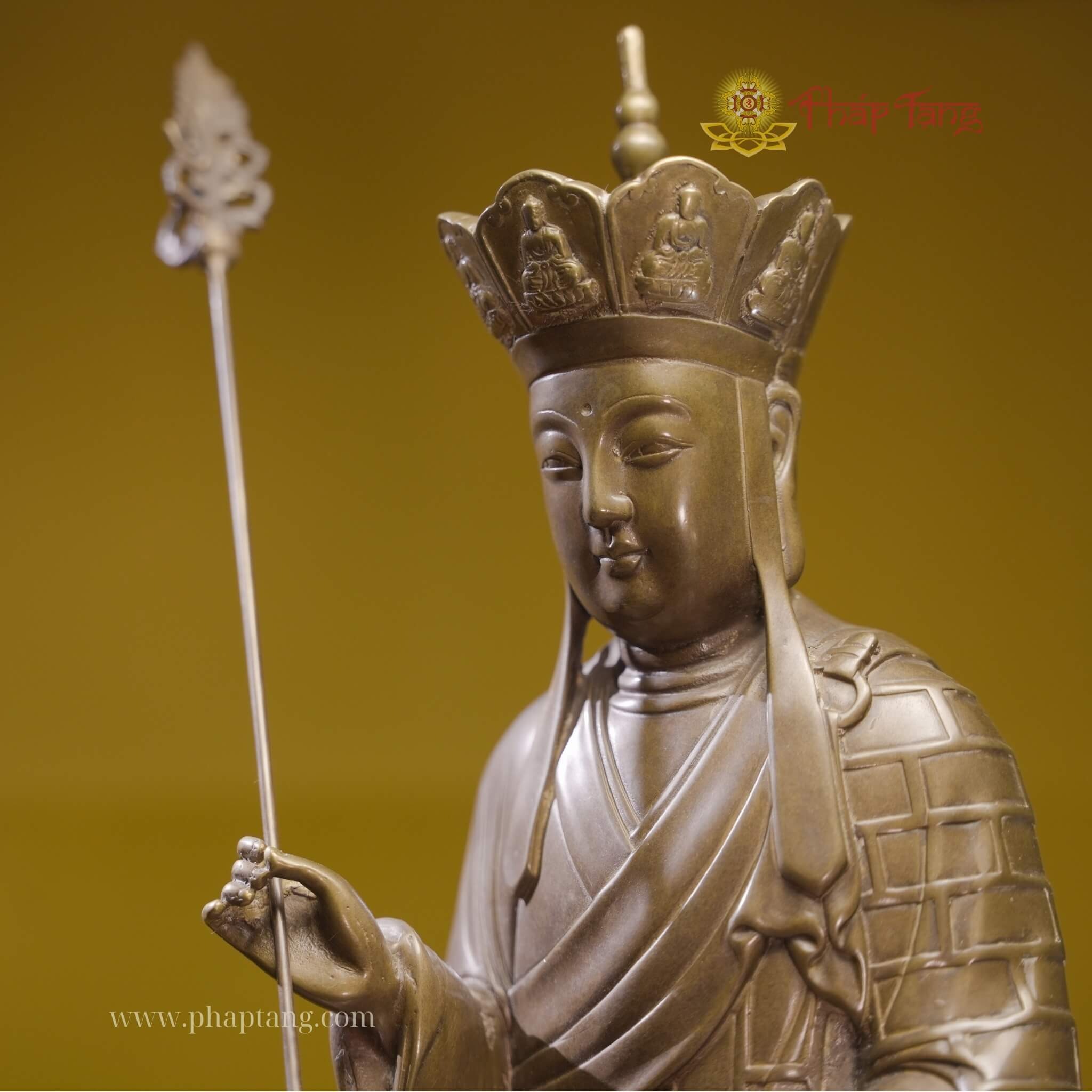 BỒ TÁT ĐỊA TẠNG ĐỒNG-DÁNG NGỒI 42CM