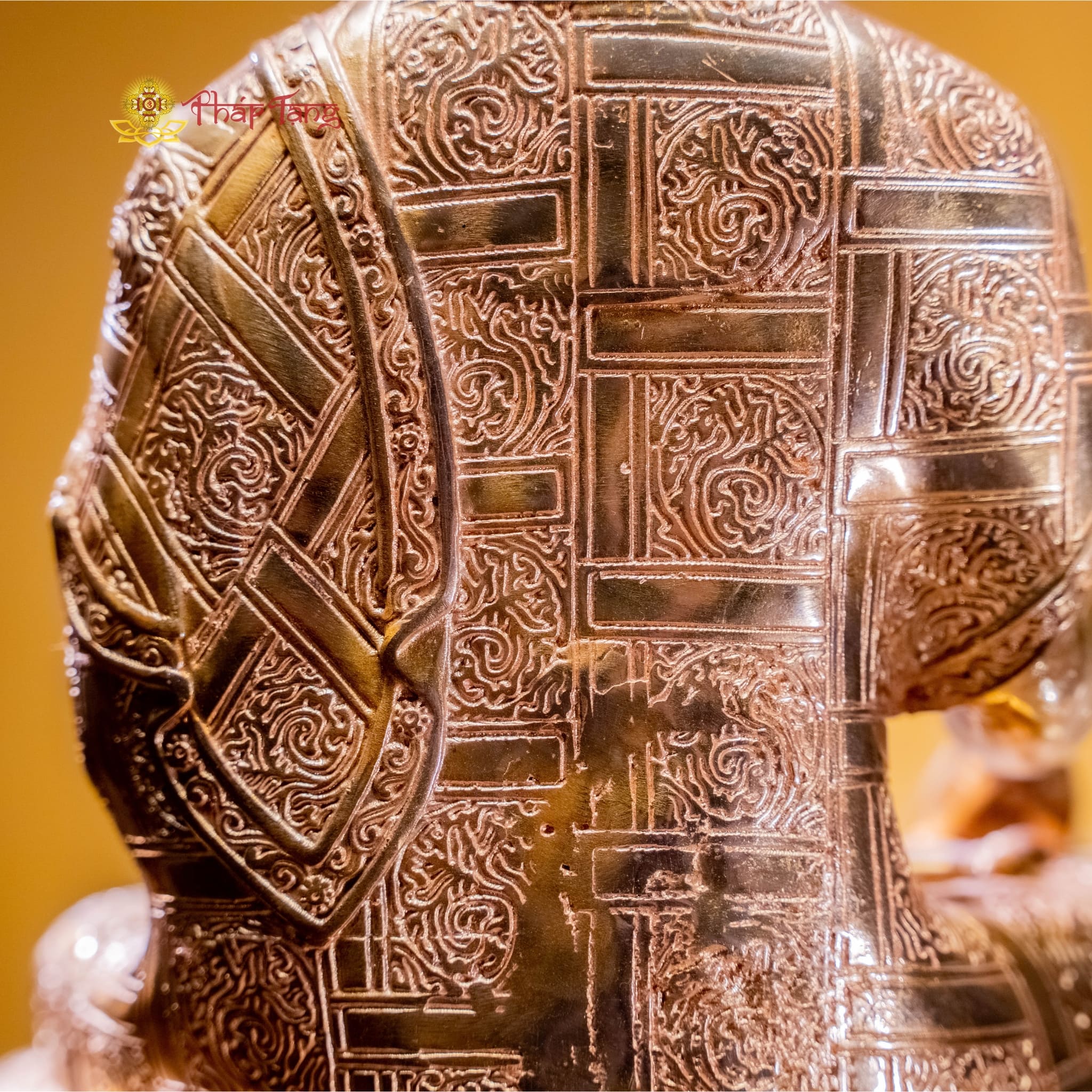 TÔN TƯỢNG ĐỨC BỔN SƯ NEPAL ĐỒNG MẠ VÀNG 50CM