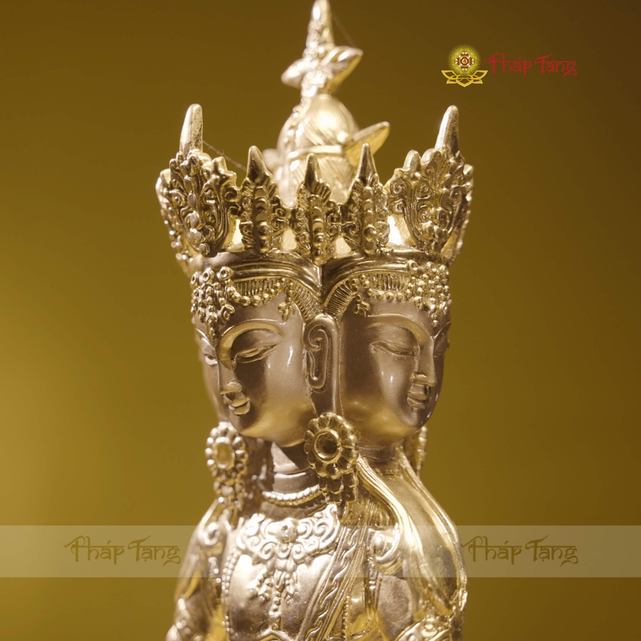 TÔN TƯỢNG ĐỨC ĐẠI NHẬT NHƯ LAI DÁT VÀNG 9999 32CM