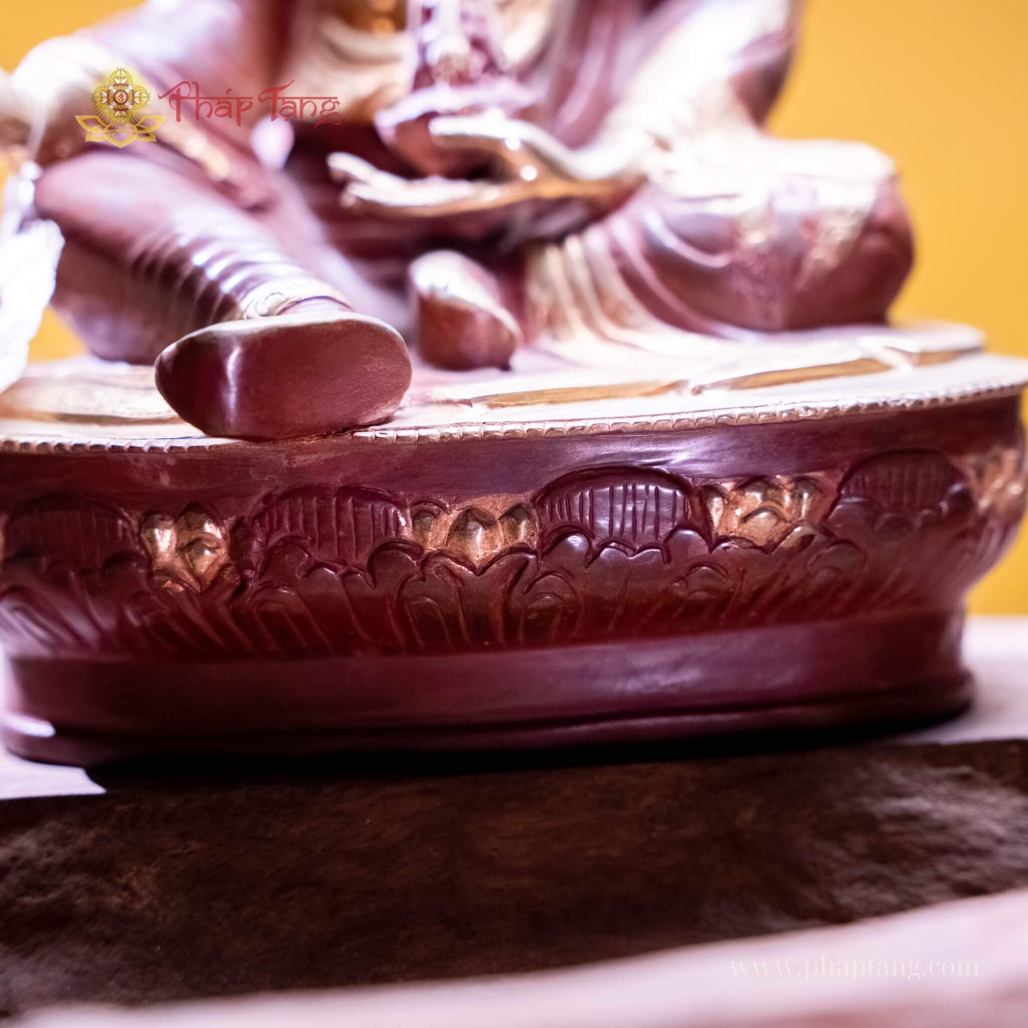 ĐỨC LIÊN HOA SANH ĐỒNG SƠN NÂU NEPAL 35CM