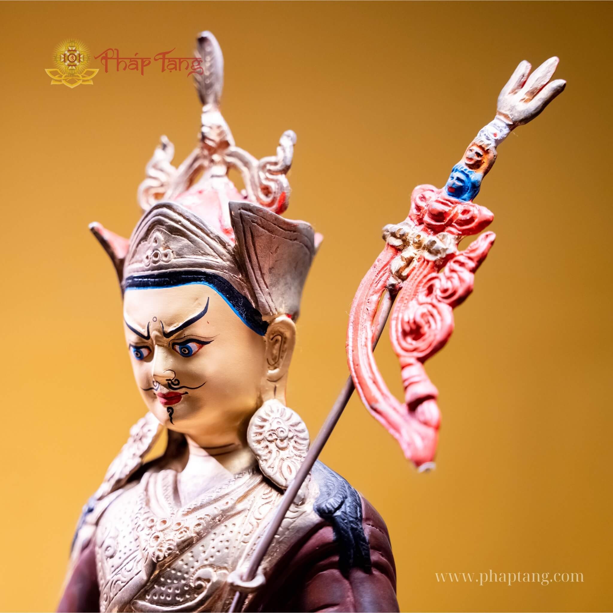 ĐỨC LIÊN HOA SANH ĐỒNG SƠN NÂU NEPAL 35CM