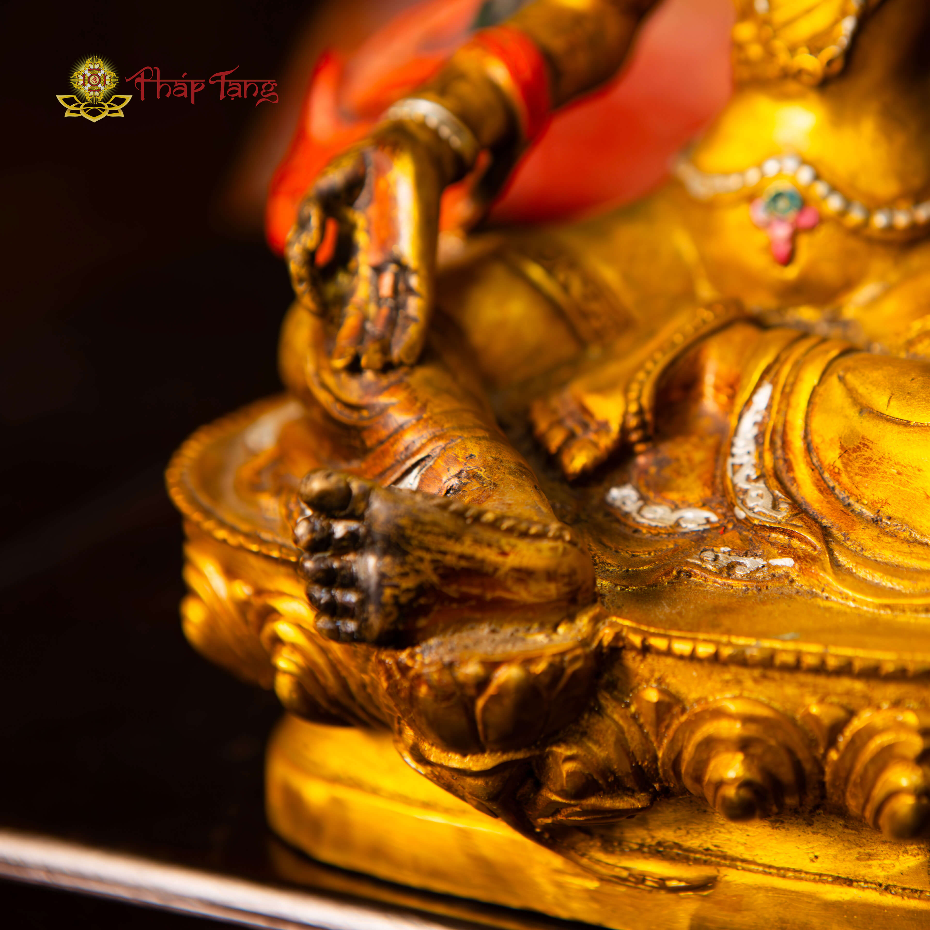 BỒ TÁT TARA XANH ĐỒNG PHÁP LAM CAO 23CM