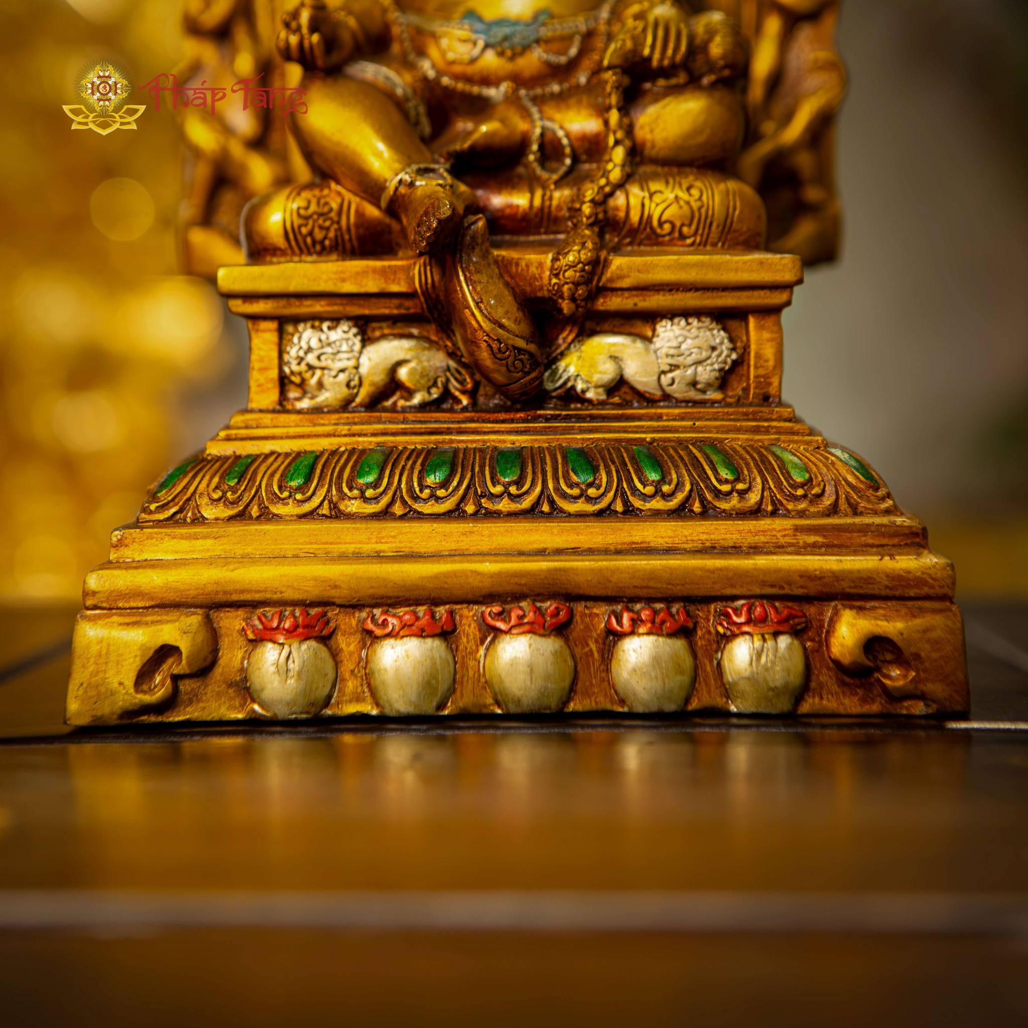 BỒ TÁT HOÀNG THẦN TÀI ĐỒNG PHÁP LAM CAO 27,5CM