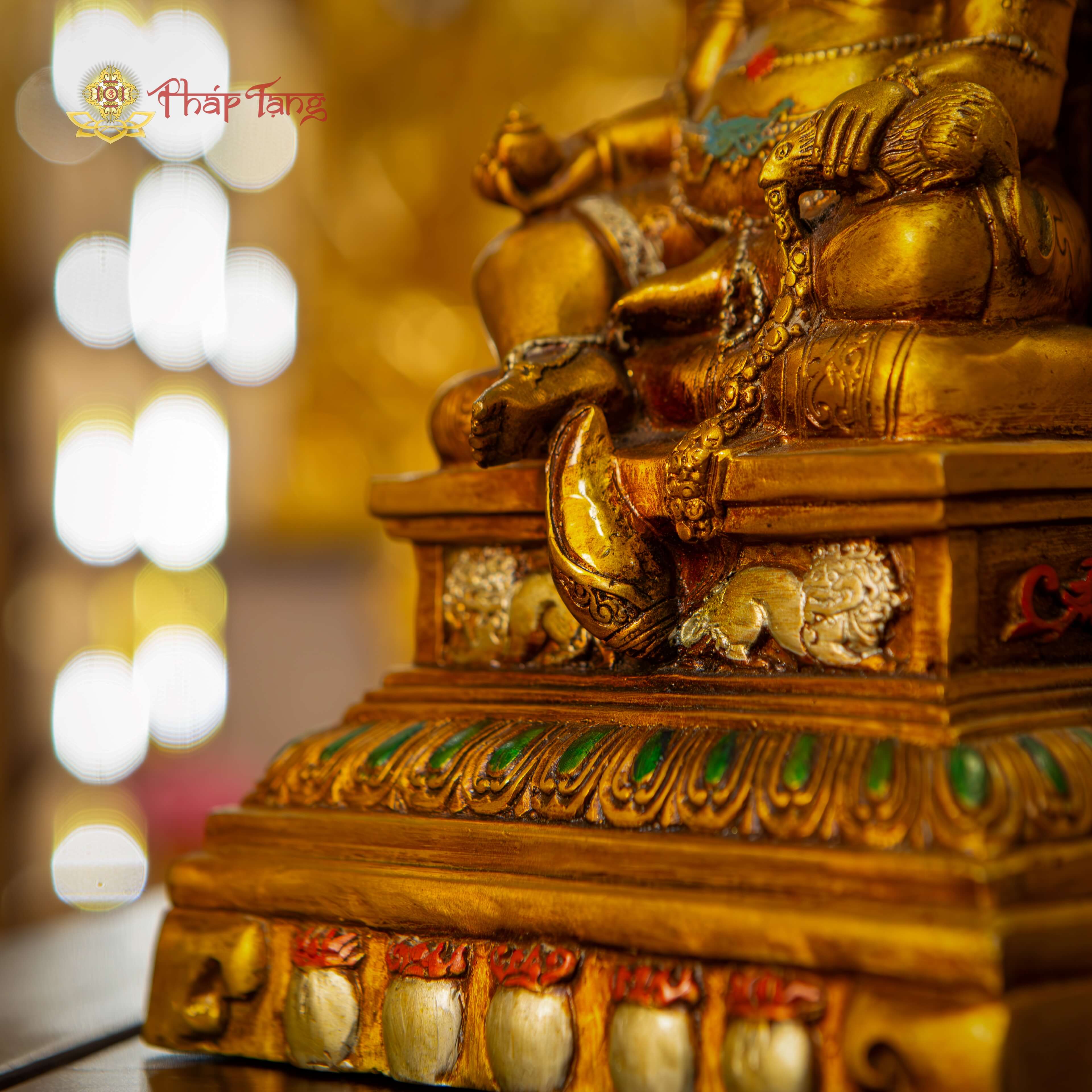 BỒ TÁT HOÀNG THẦN TÀI ĐỒNG PHÁP LAM CAO 27,5CM