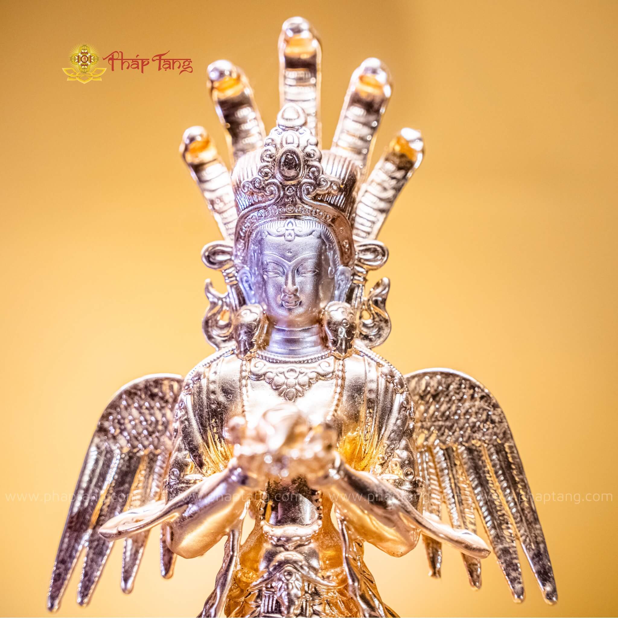 TÔN TƯỢNG NGÀI NAGA DÁT VÀNG 9999
