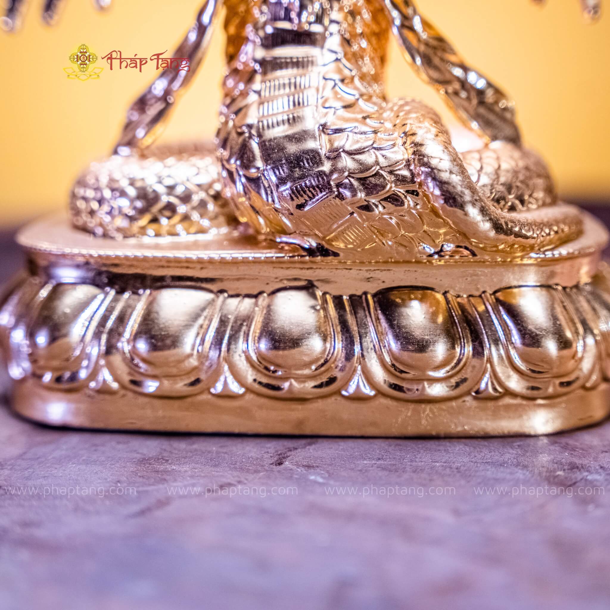 TÔN TƯỢNG NGÀI NAGA DÁT VÀNG 9999
