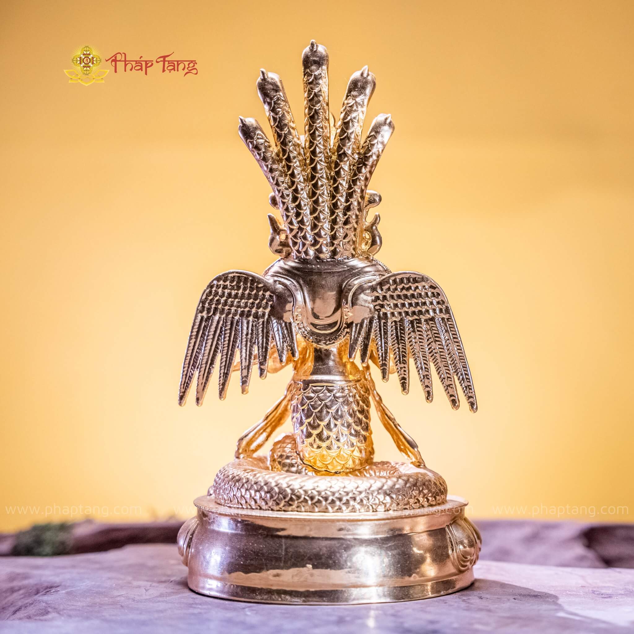 TÔN TƯỢNG NGÀI NAGA DÁT VÀNG 9999