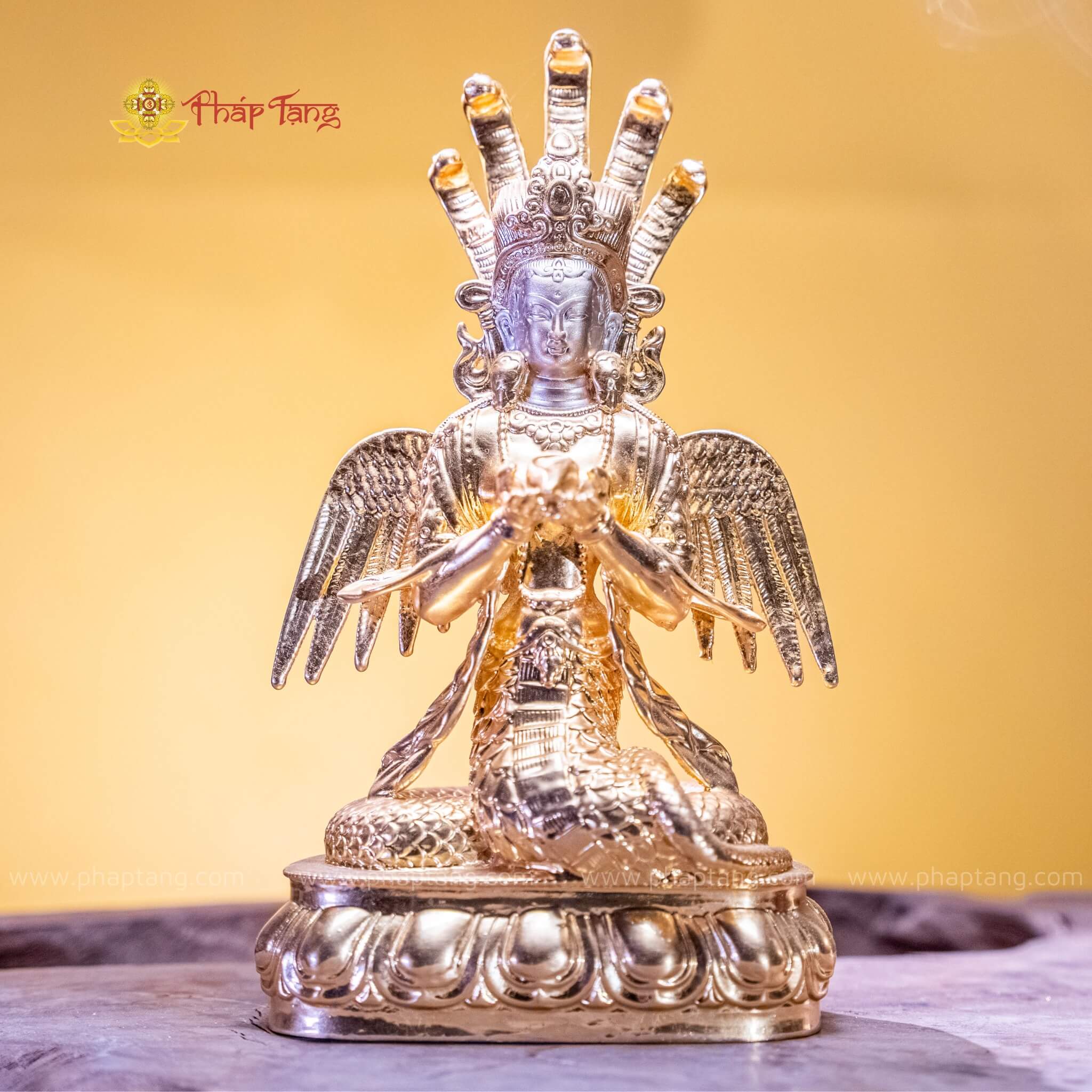 TÔN TƯỢNG NGÀI NAGA DÁT VÀNG 9999