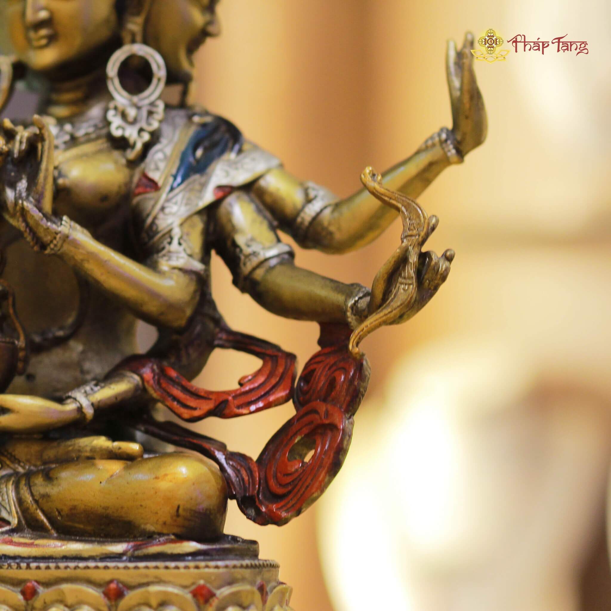 PHẬT ĐẢNH TÔN THẮNG ĐỒNG PHÁP LAM 30CM