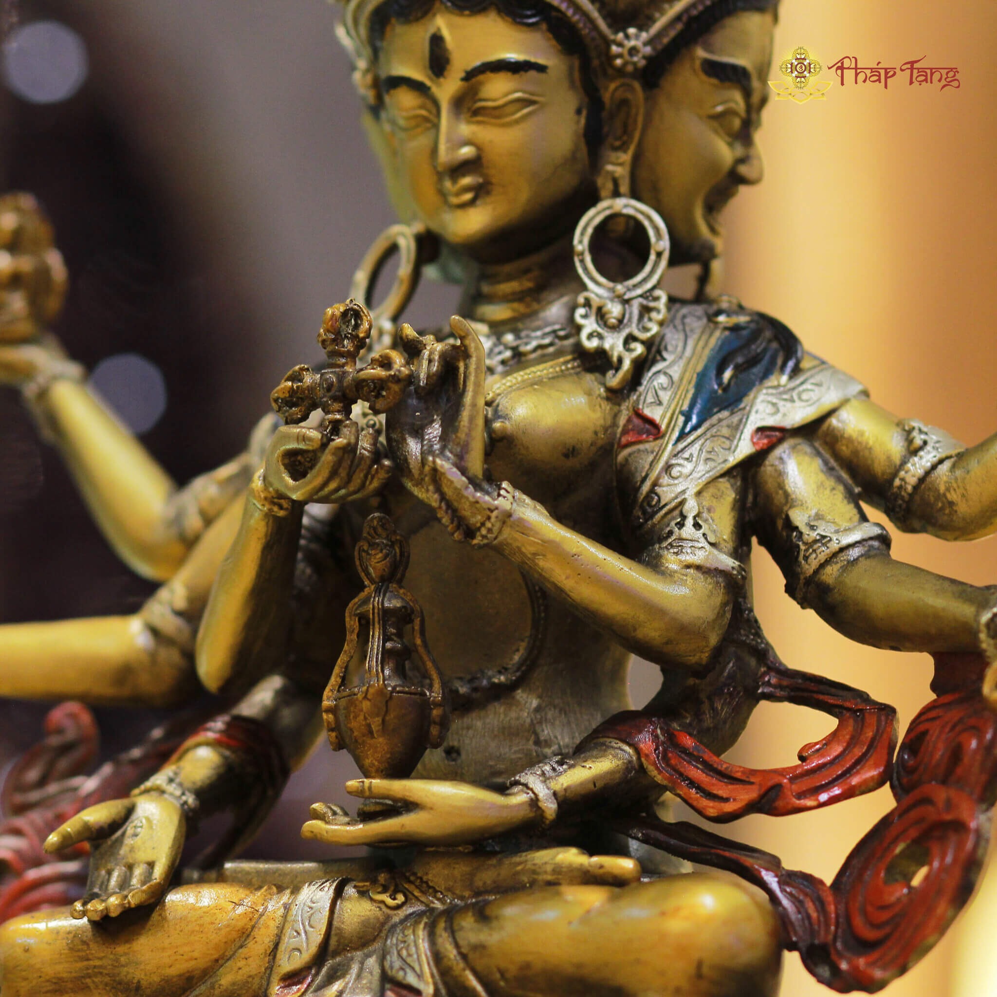 PHẬT ĐẢNH TÔN THẮNG ĐỒNG PHÁP LAM 30CM