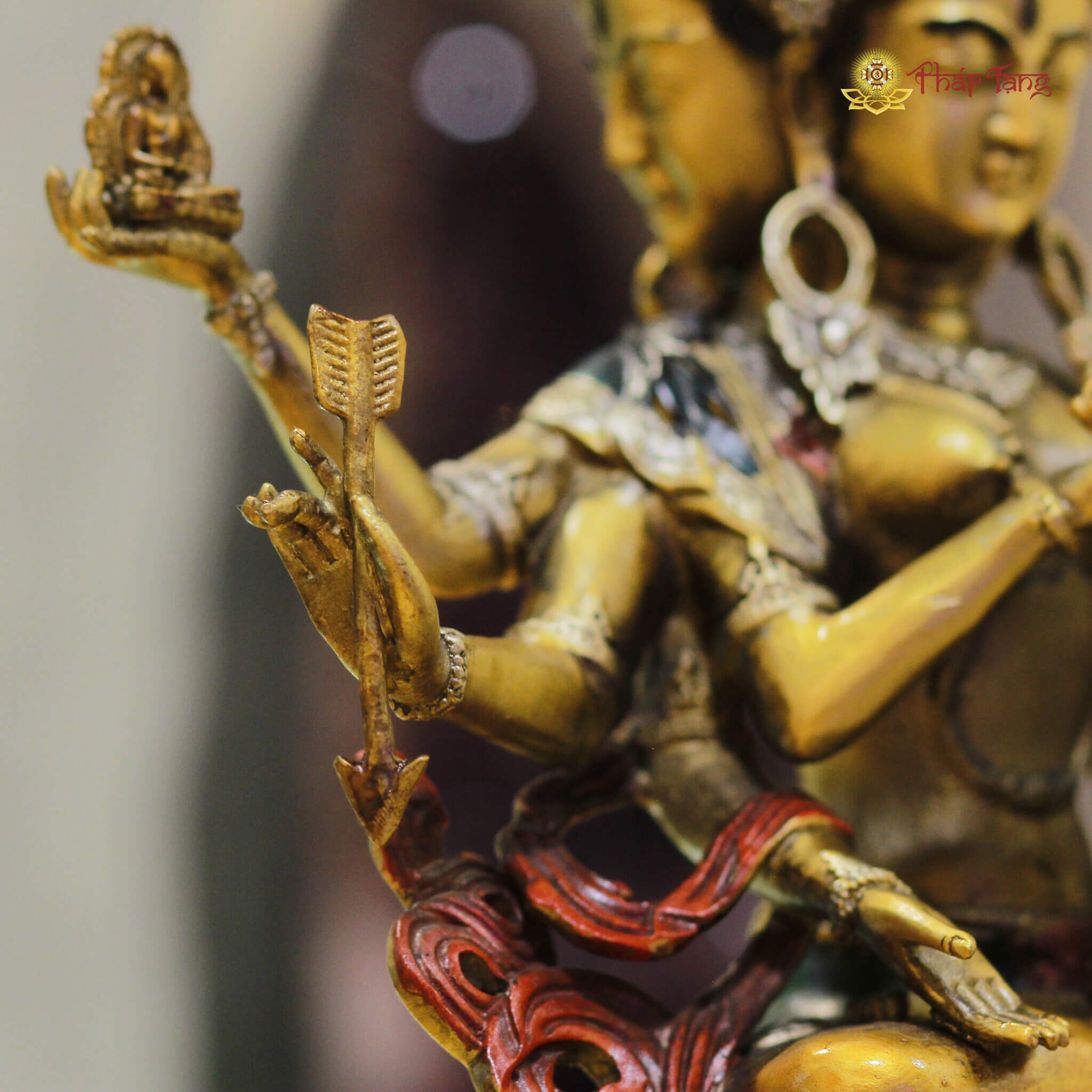 PHẬT ĐẢNH TÔN THẮNG ĐỒNG PHÁP LAM 30CM