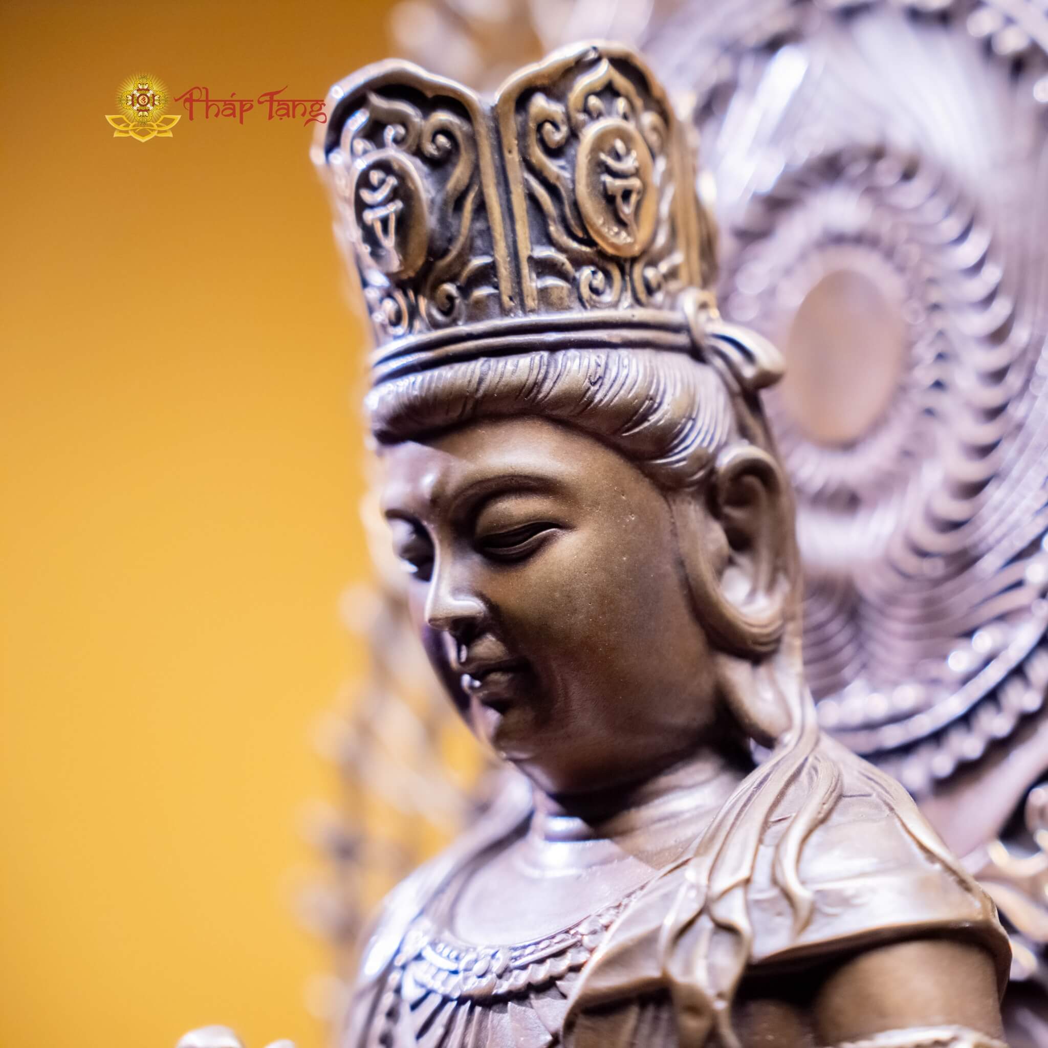 TÔN TƯỢNG ĐỨC PHẬT TỲ LÔ GIÁ NA ĐỒNG VN 40CM