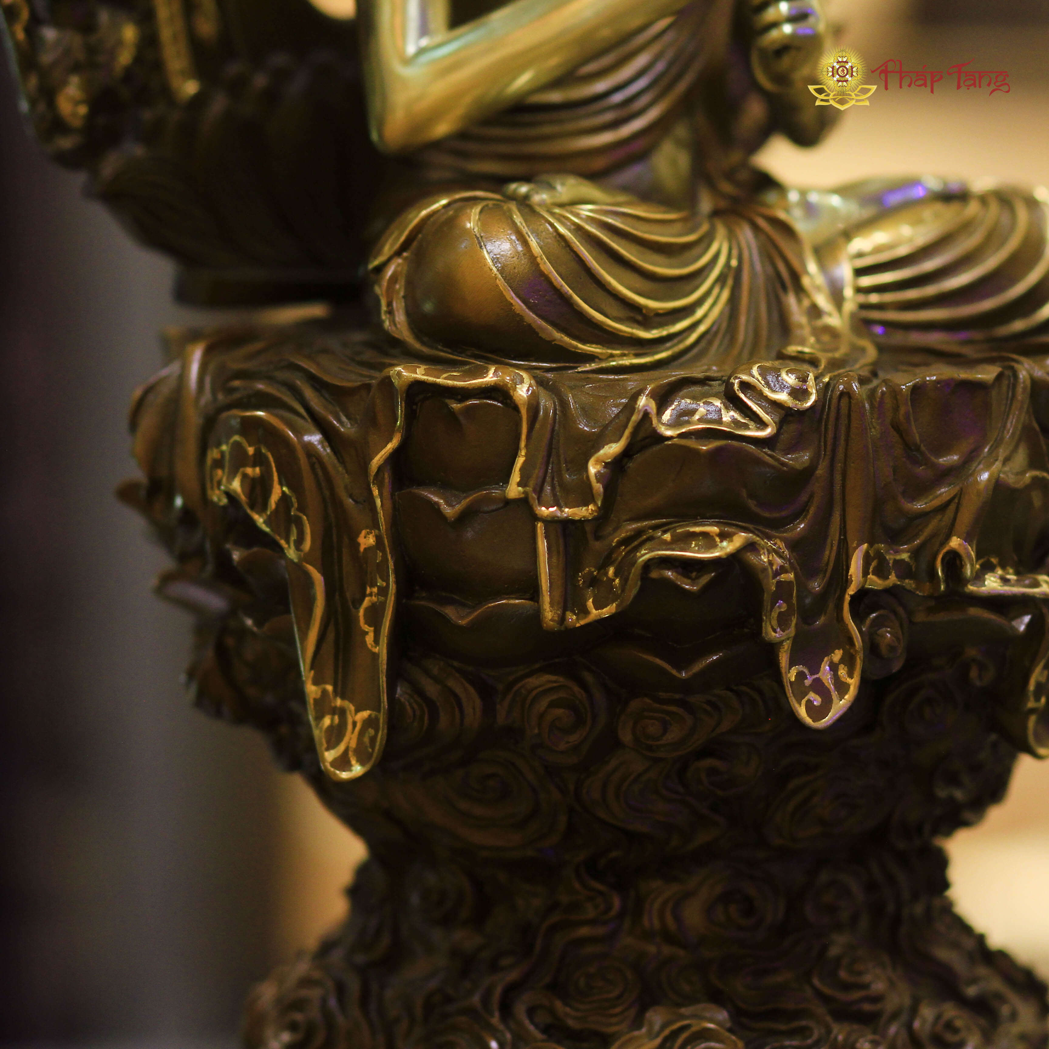 TÔN TƯỢNG TỲ LÔ GIÁ NA PHẬT ĐỒNG ĐL 40CM