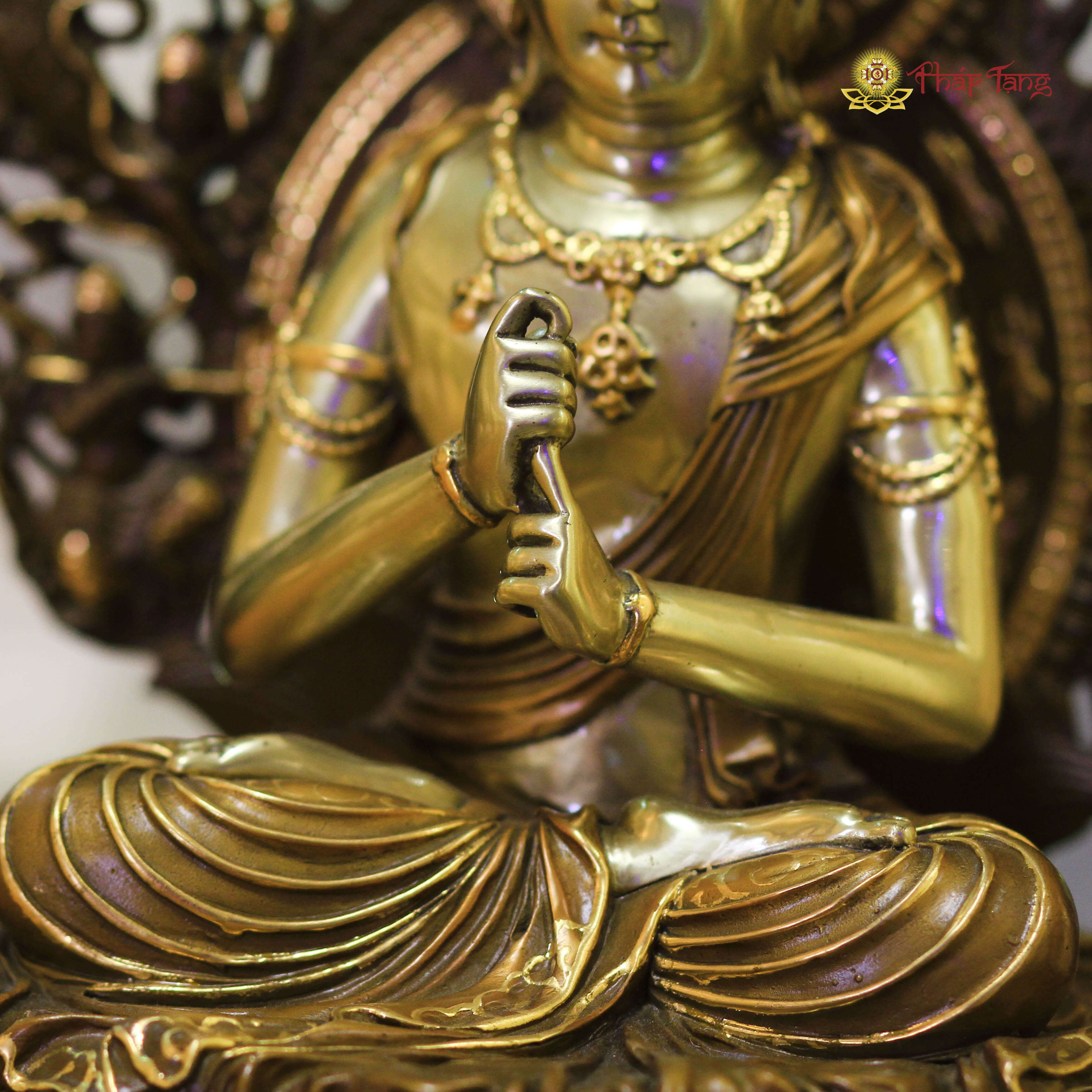 TÔN TƯỢNG TỲ LÔ GIÁ NA PHẬT ĐỒNG ĐL 40CM