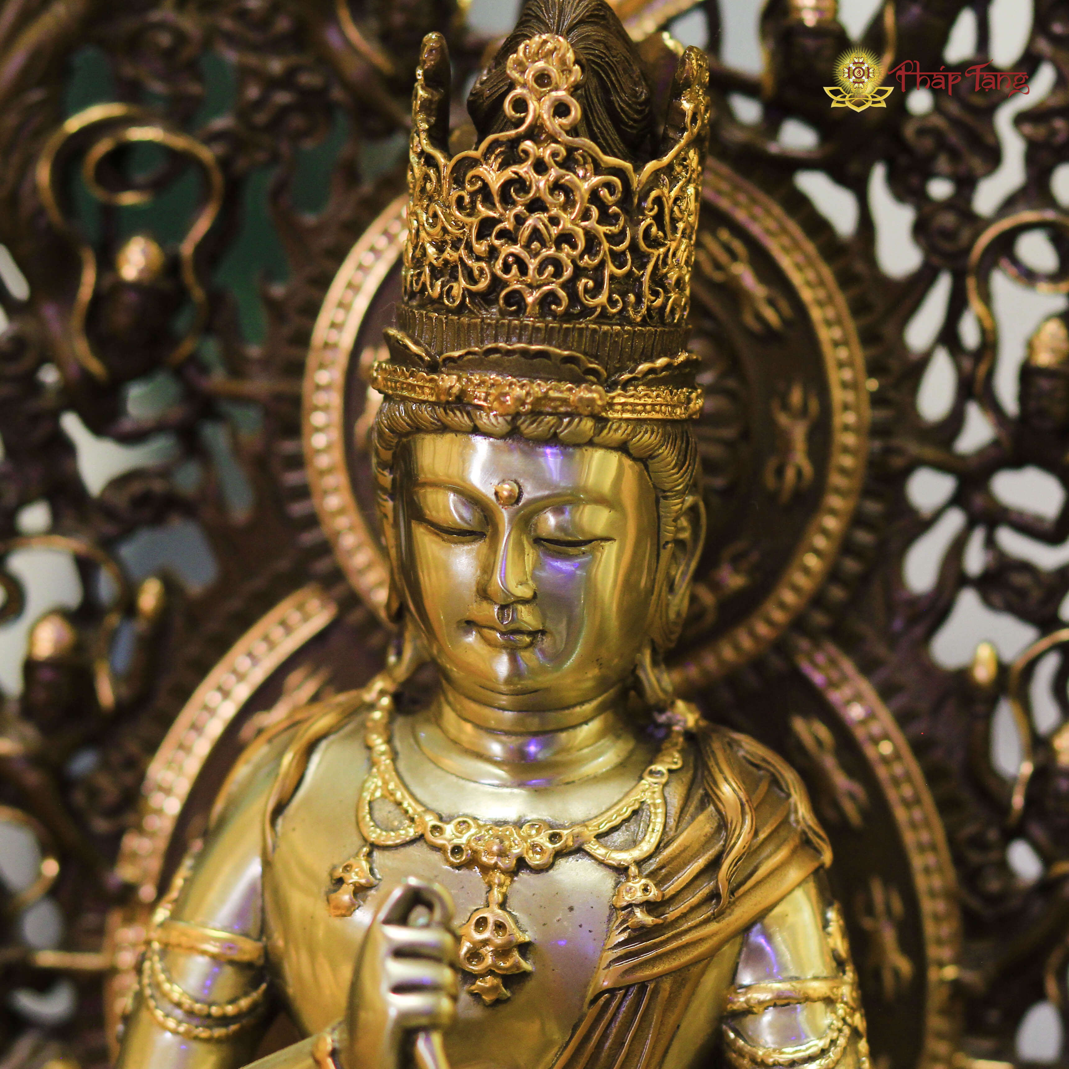 TÔN TƯỢNG TỲ LÔ GIÁ NA PHẬT ĐỒNG ĐL 40CM