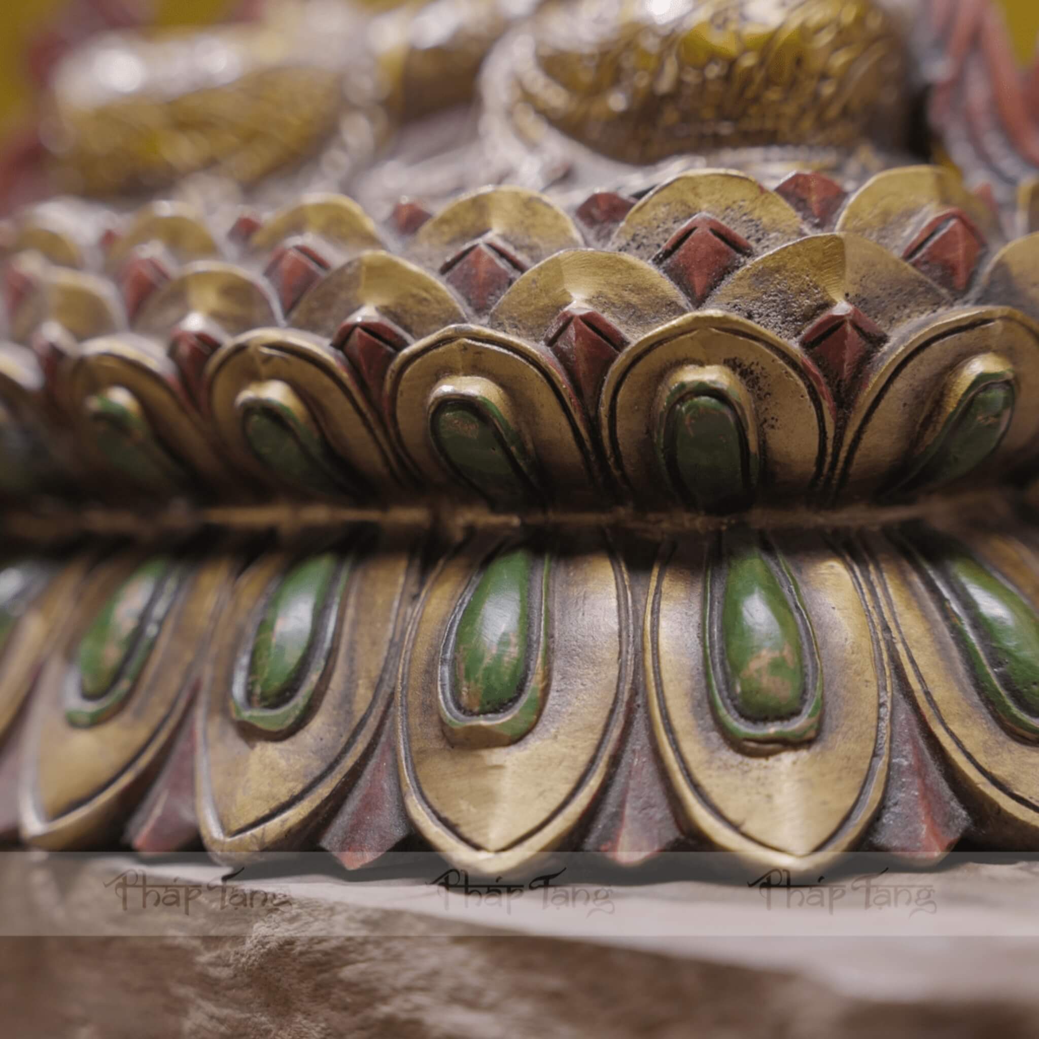 TÔN TƯỢNG VĂN THÙ SƯ LỢI BỒ TÁT ĐỒNG PHÁP LAM 32CM