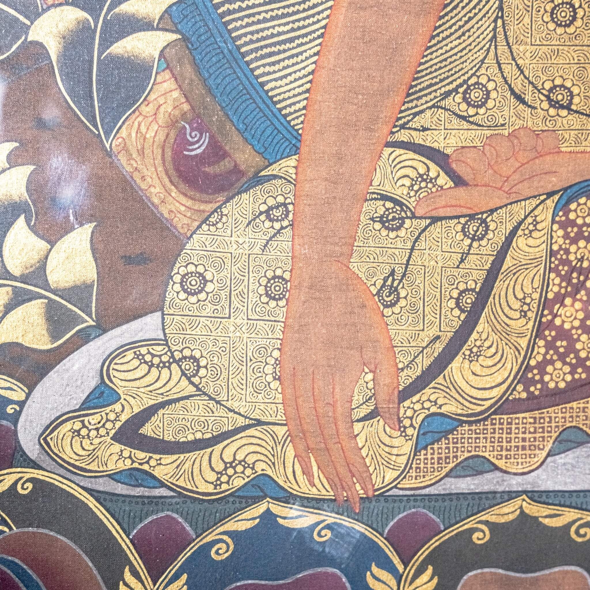 THANGKA ĐỨC BỔN SƯ THÍCH CA 20-30 NĂM SƯU TẦM 110x143CM