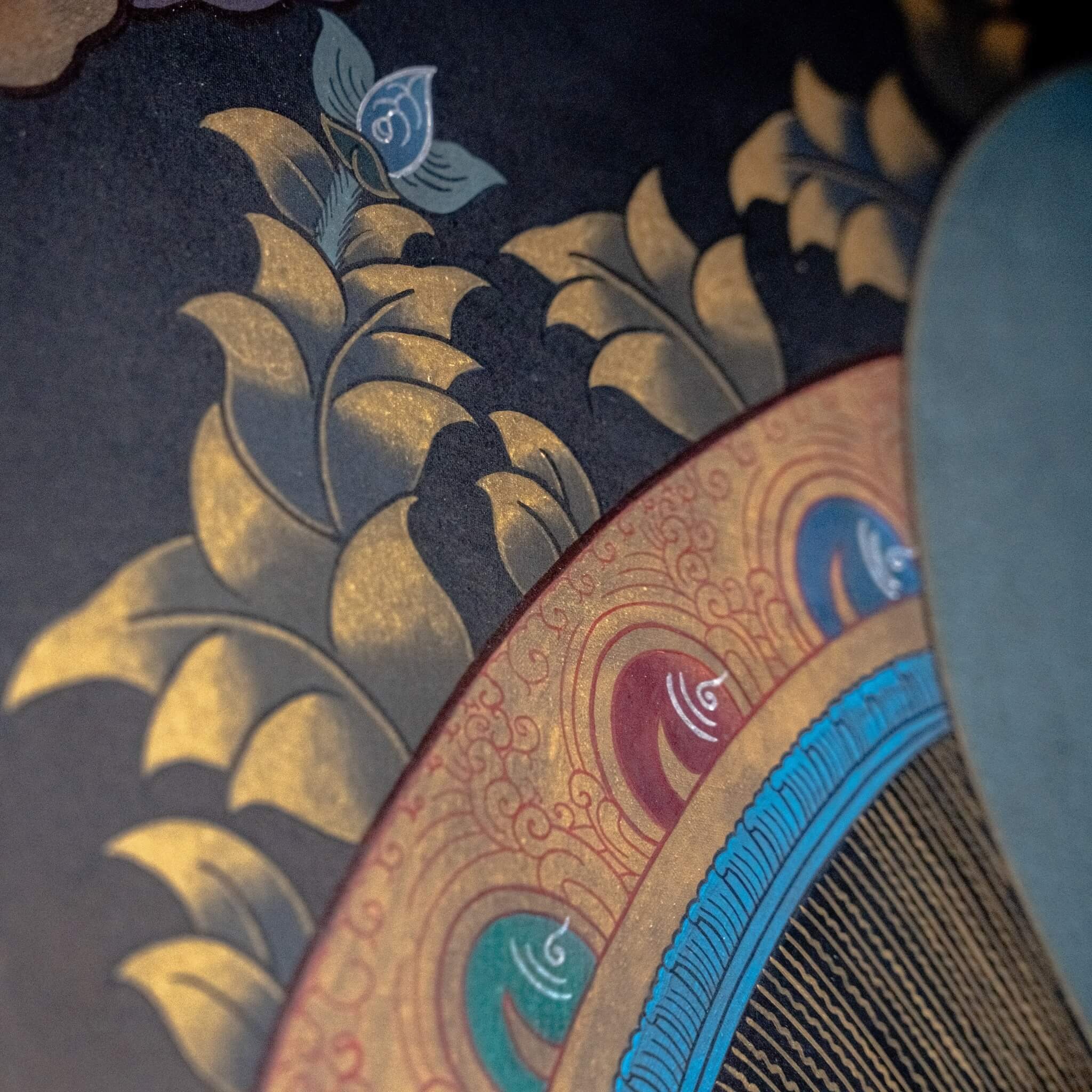 THANGKA ĐỨC BỔN SƯ THÍCH CA 20-30 NĂM SƯU TẦM 110x143CM