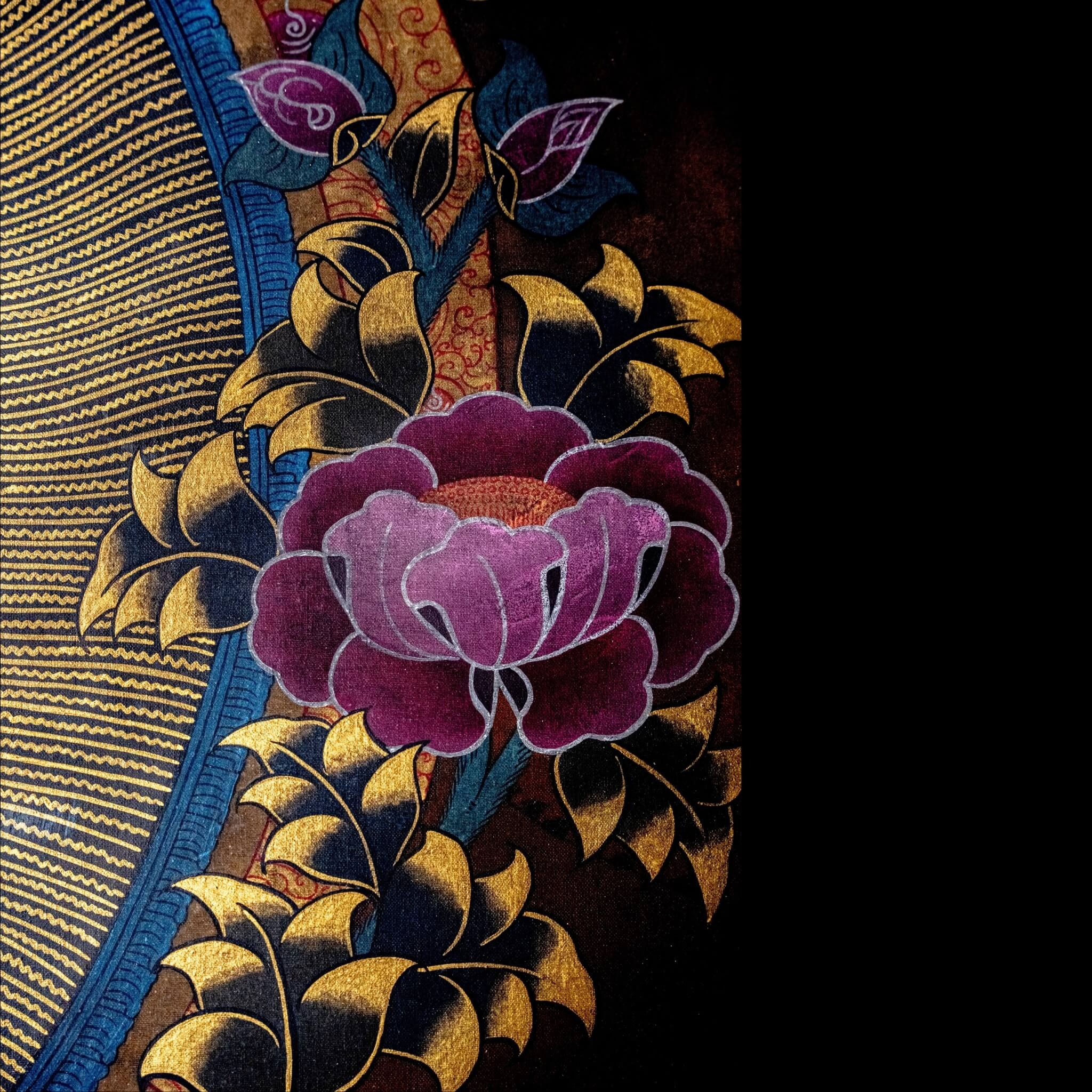THANGKA ĐỨC BỔN SƯ THÍCH CA 20-30 NĂM SƯU TẦM 110x143CM