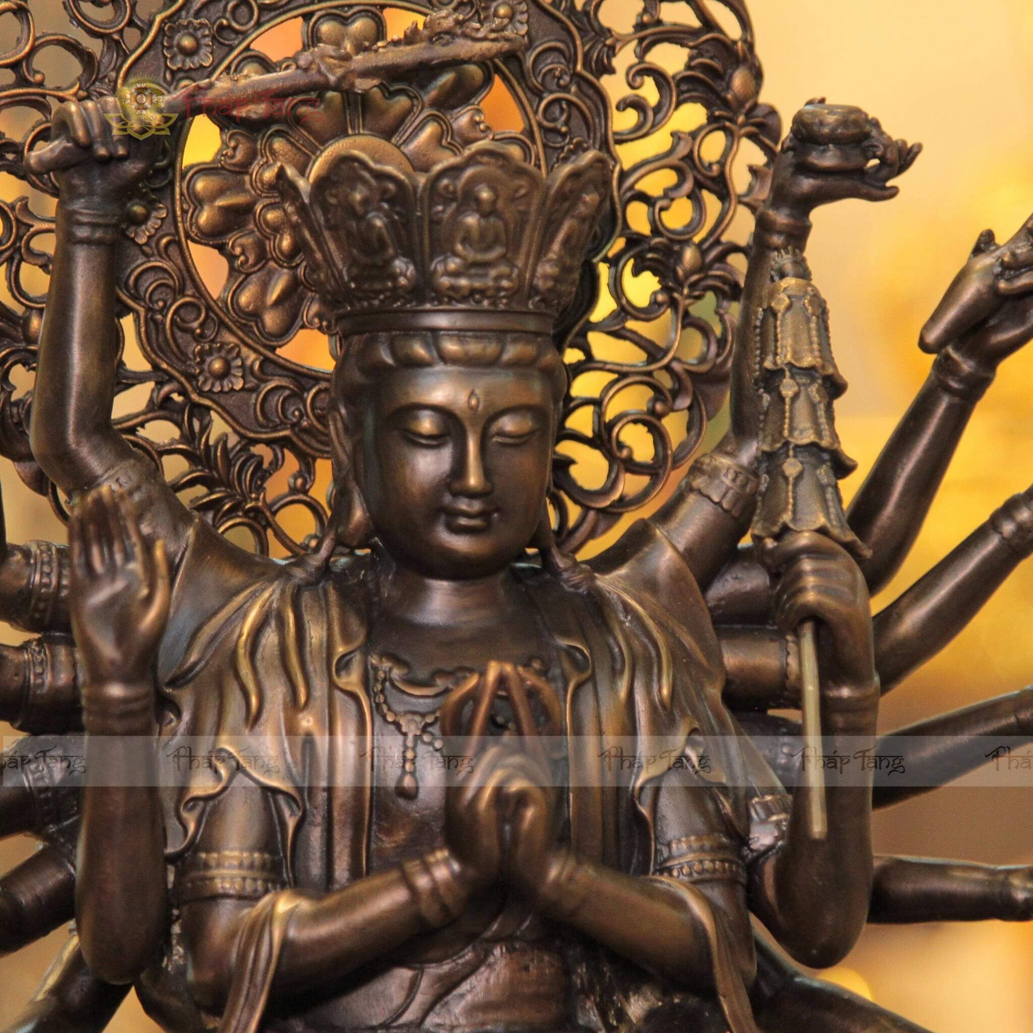 TÔN TƯỢNG CHUẨN ĐỀ BỒ TÁT ĐỒNG VN 40CM