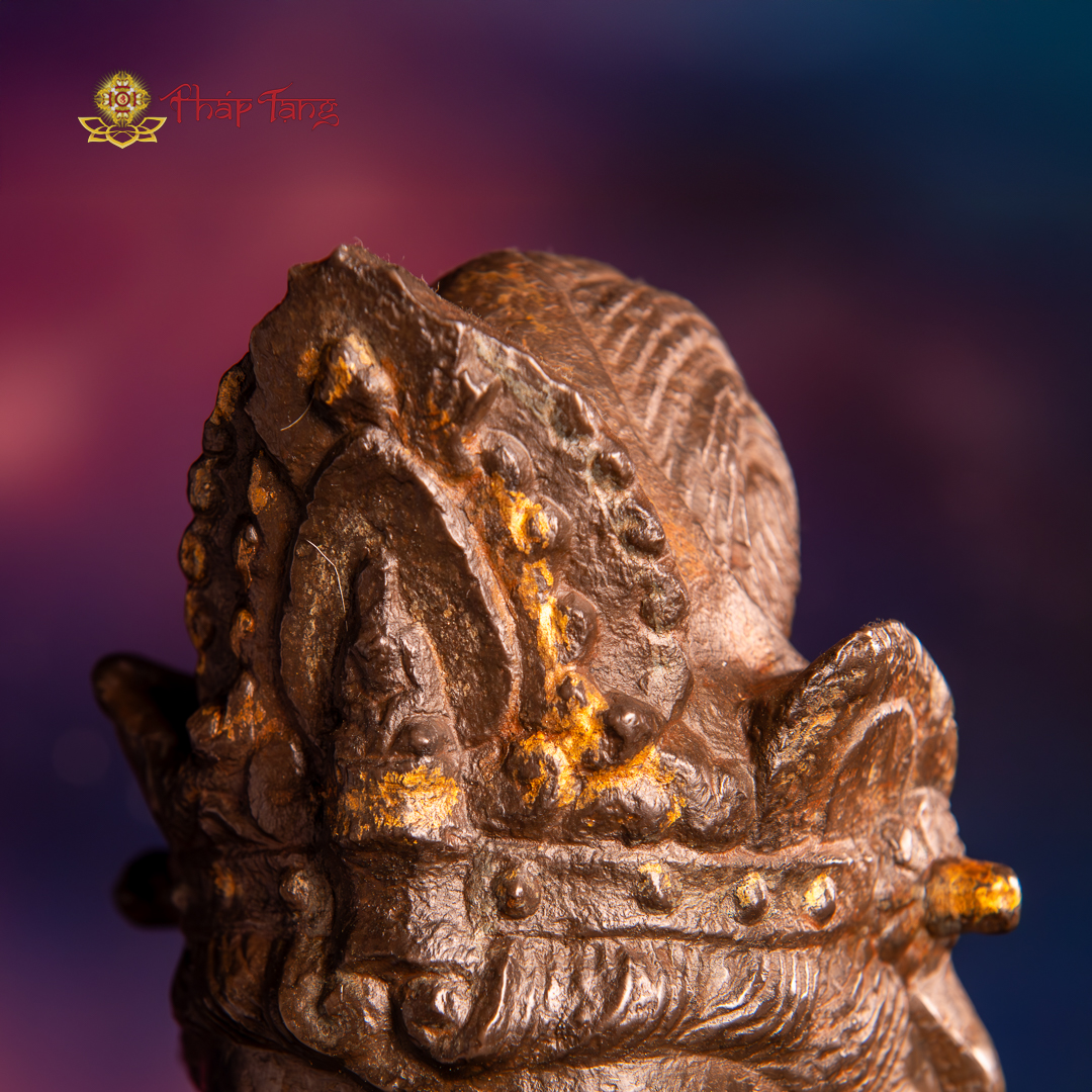TƯỢNG BỒ TÁT ĐỊA TẠNG ĐÁ CỔ ẤN ĐỘ CAO 60CM